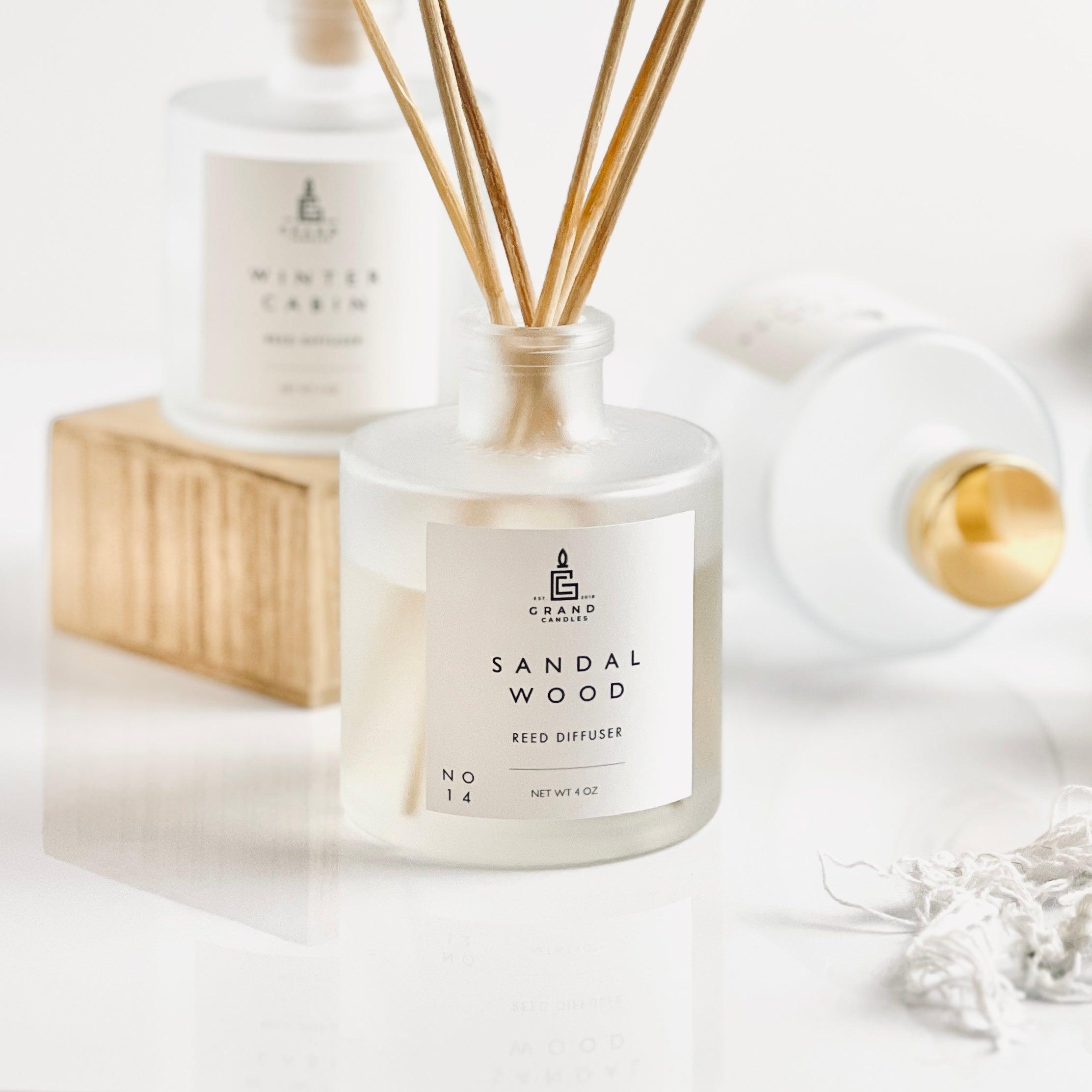 Sandalwood Reed Diffuser  - Grand Candles LLC   