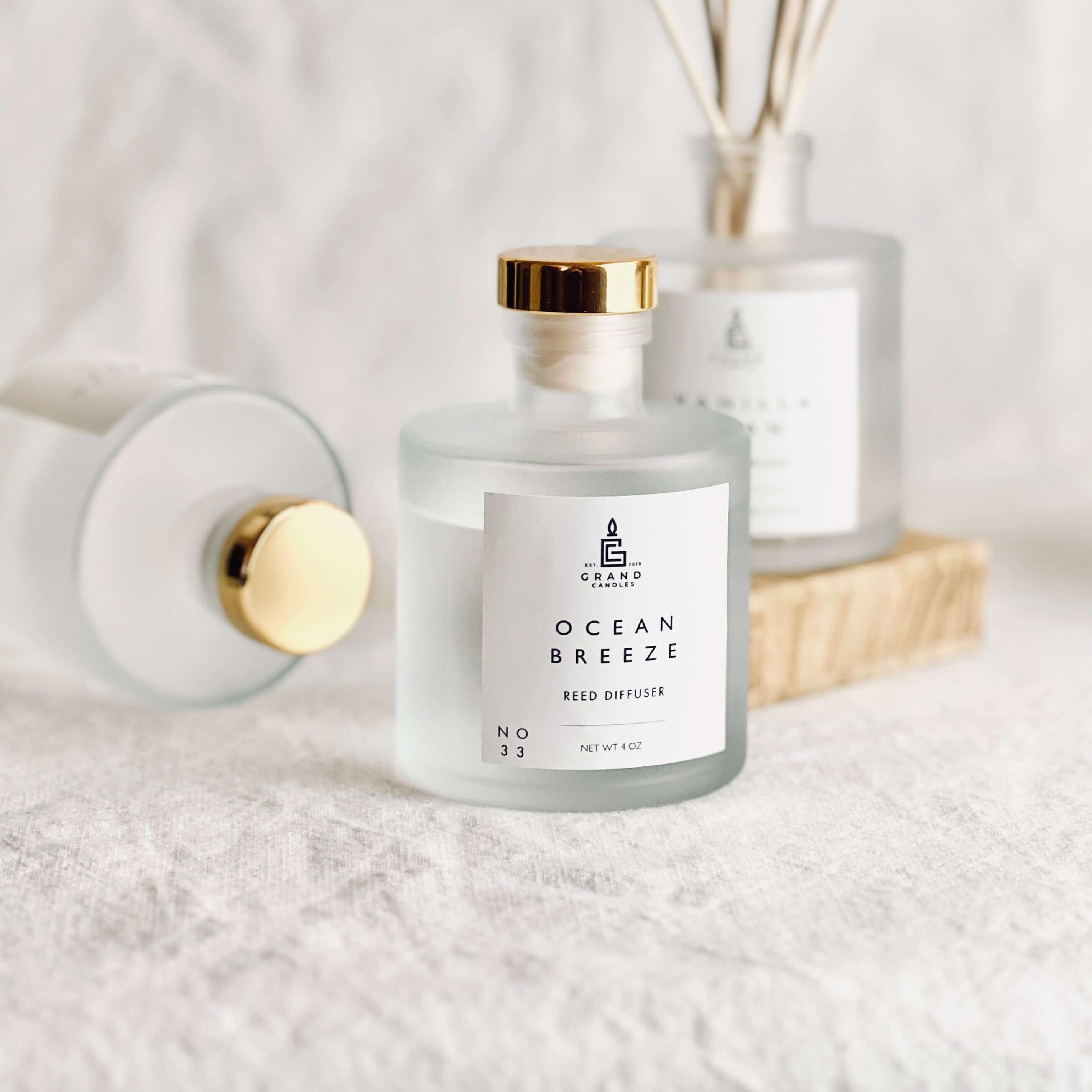 Ocean Breeze Reed Diffuser  - Grand Candles LLC   