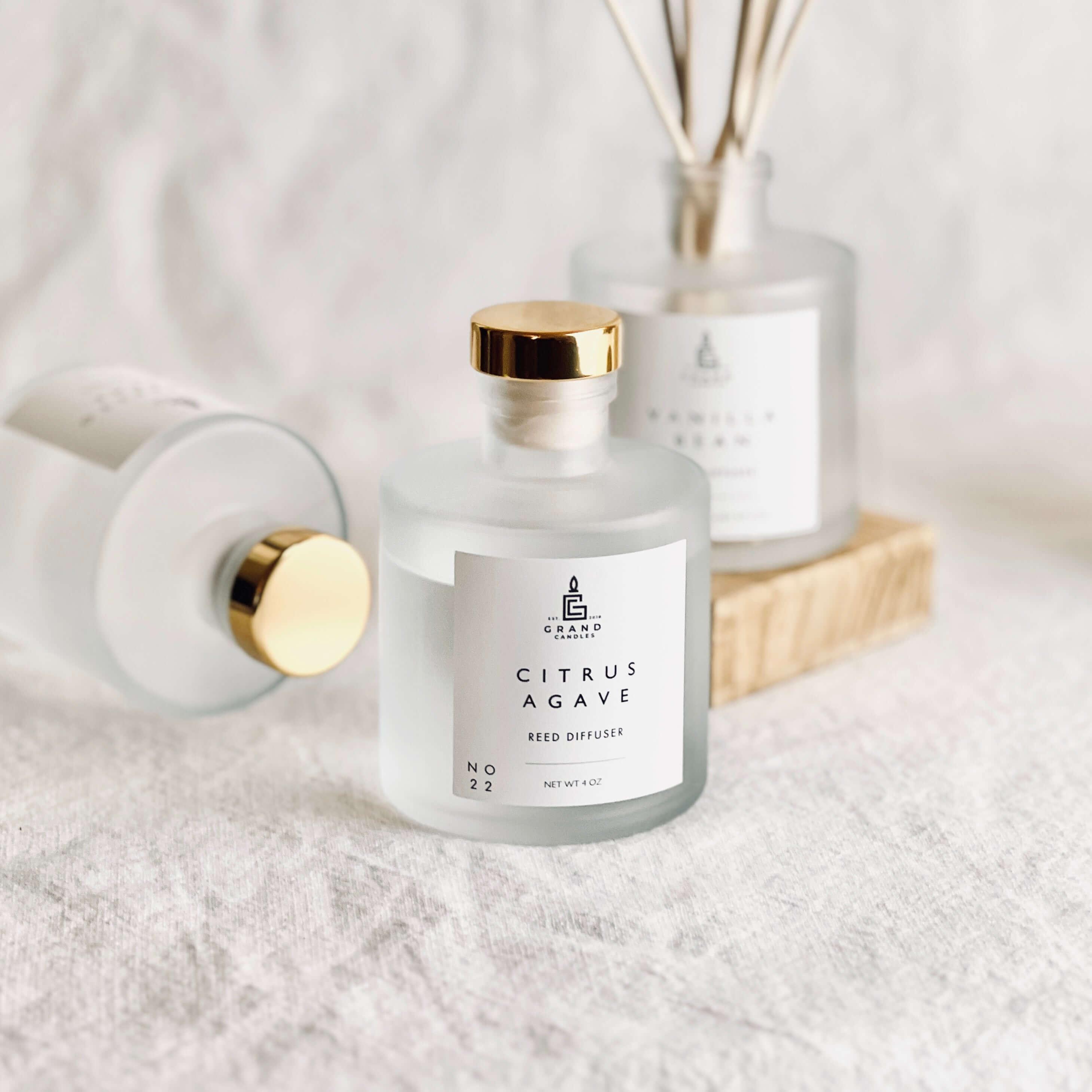 Citrus Agave Reed Diffuser  - Grand Candles LLC   