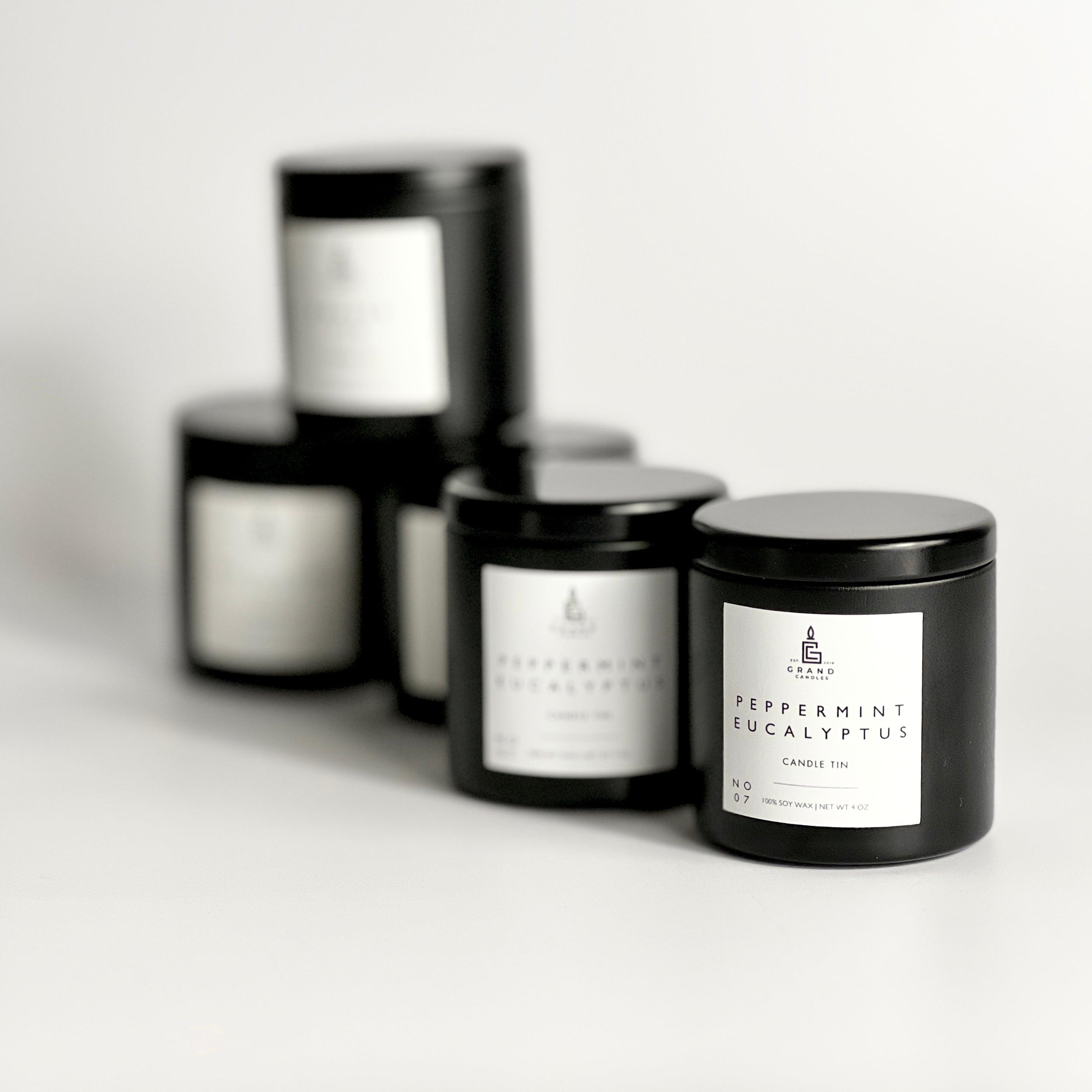 Peppermint Eucalyptus Candle  - Grand Candles LLC   