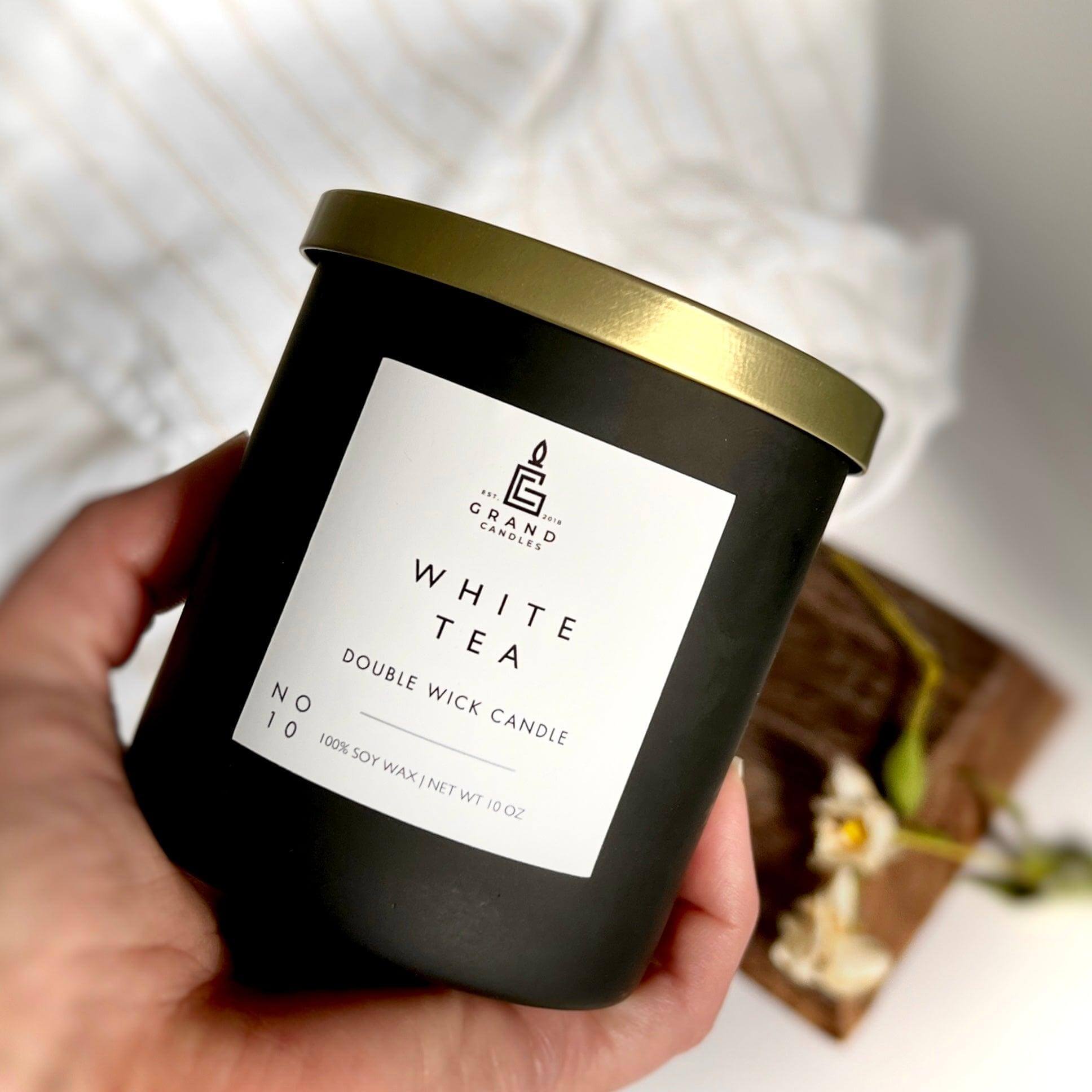 White Tea Candle  - Grand Candles LLC   