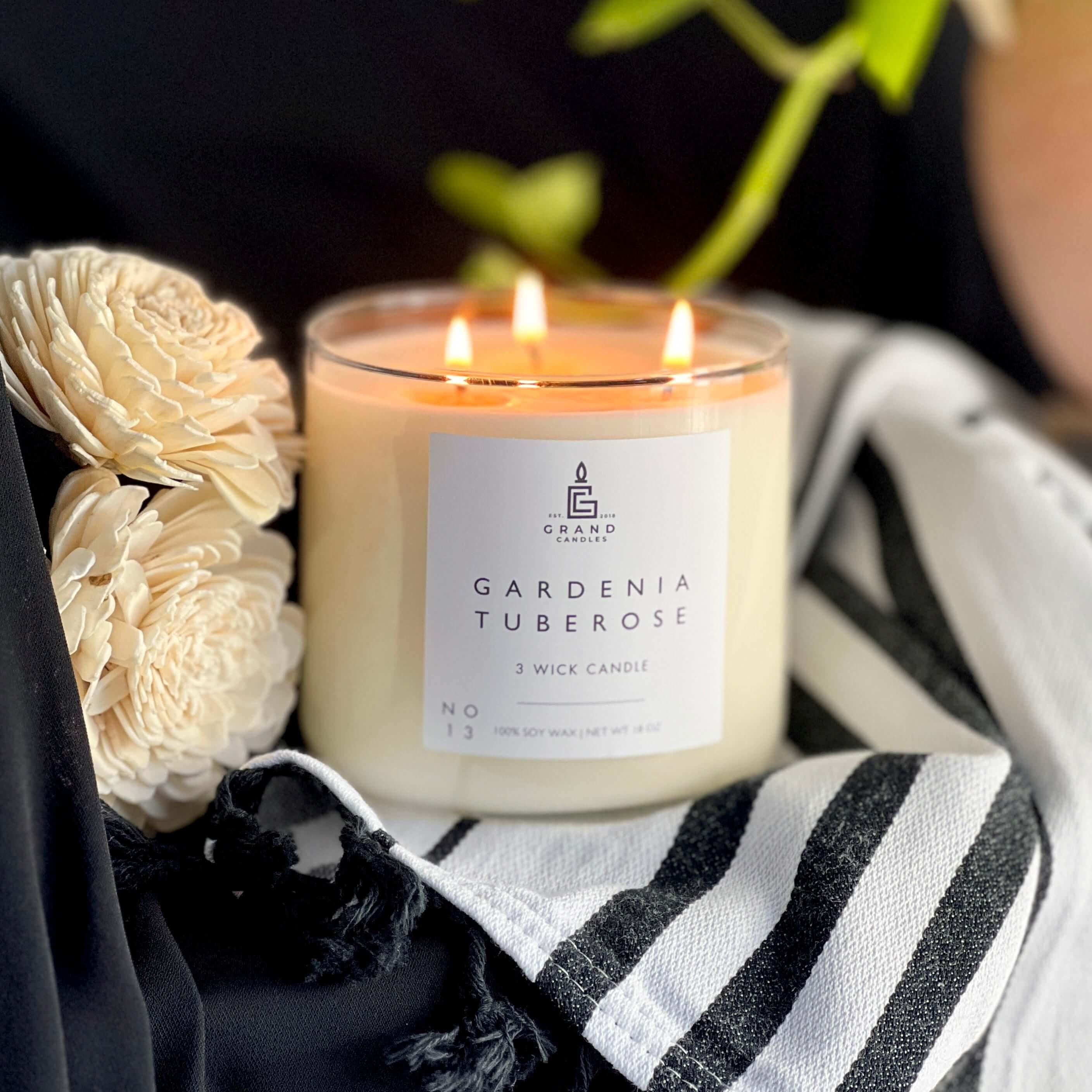 Gardenia Tuberose Candle  - Grand Candles LLC   
