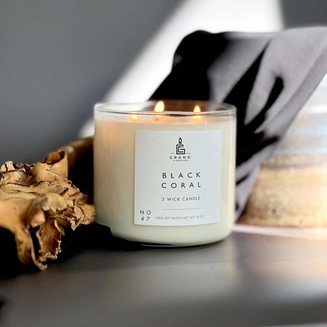 Black Coral Soy Candle