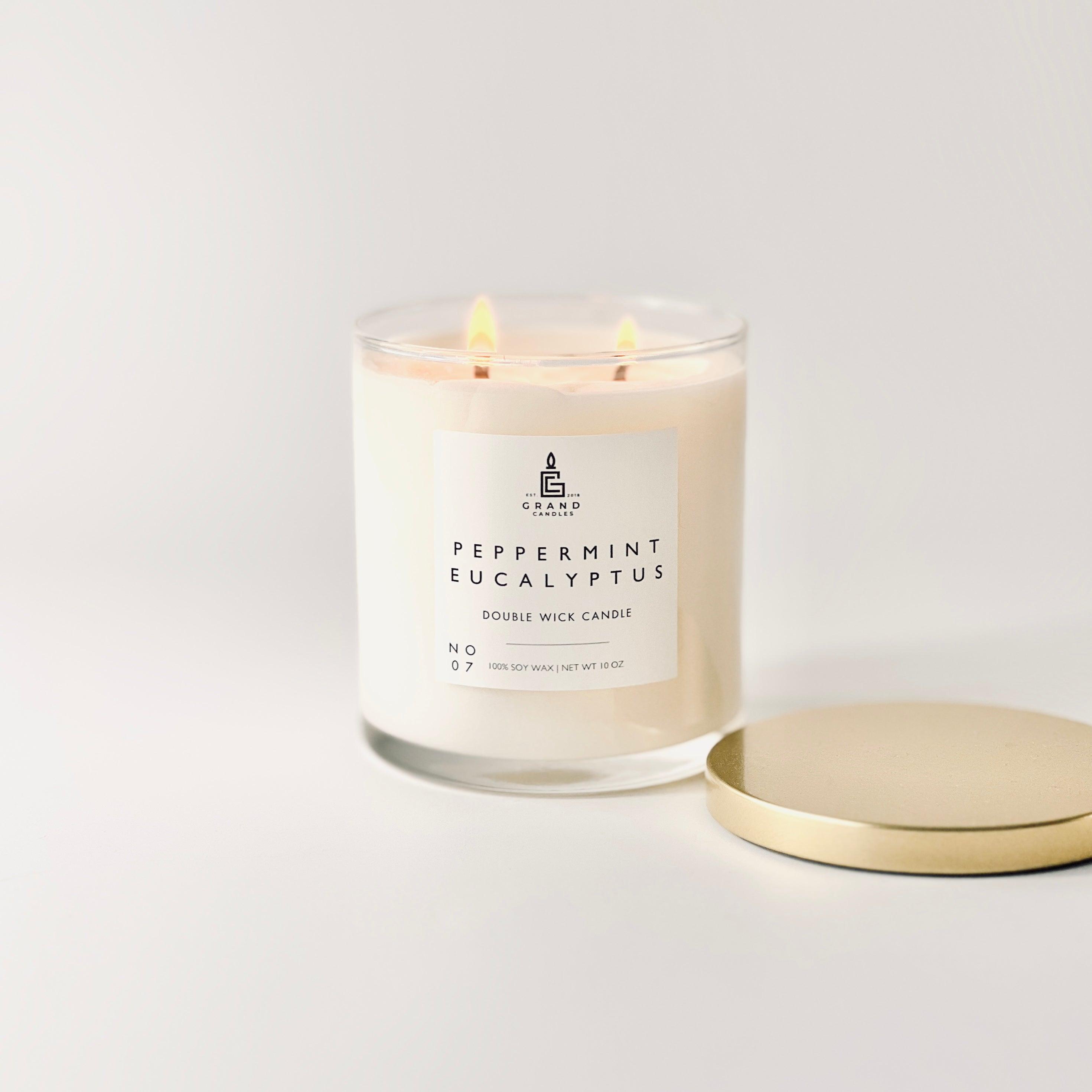Peppermint Eucalyptus Candle  - Grand Candles LLC   