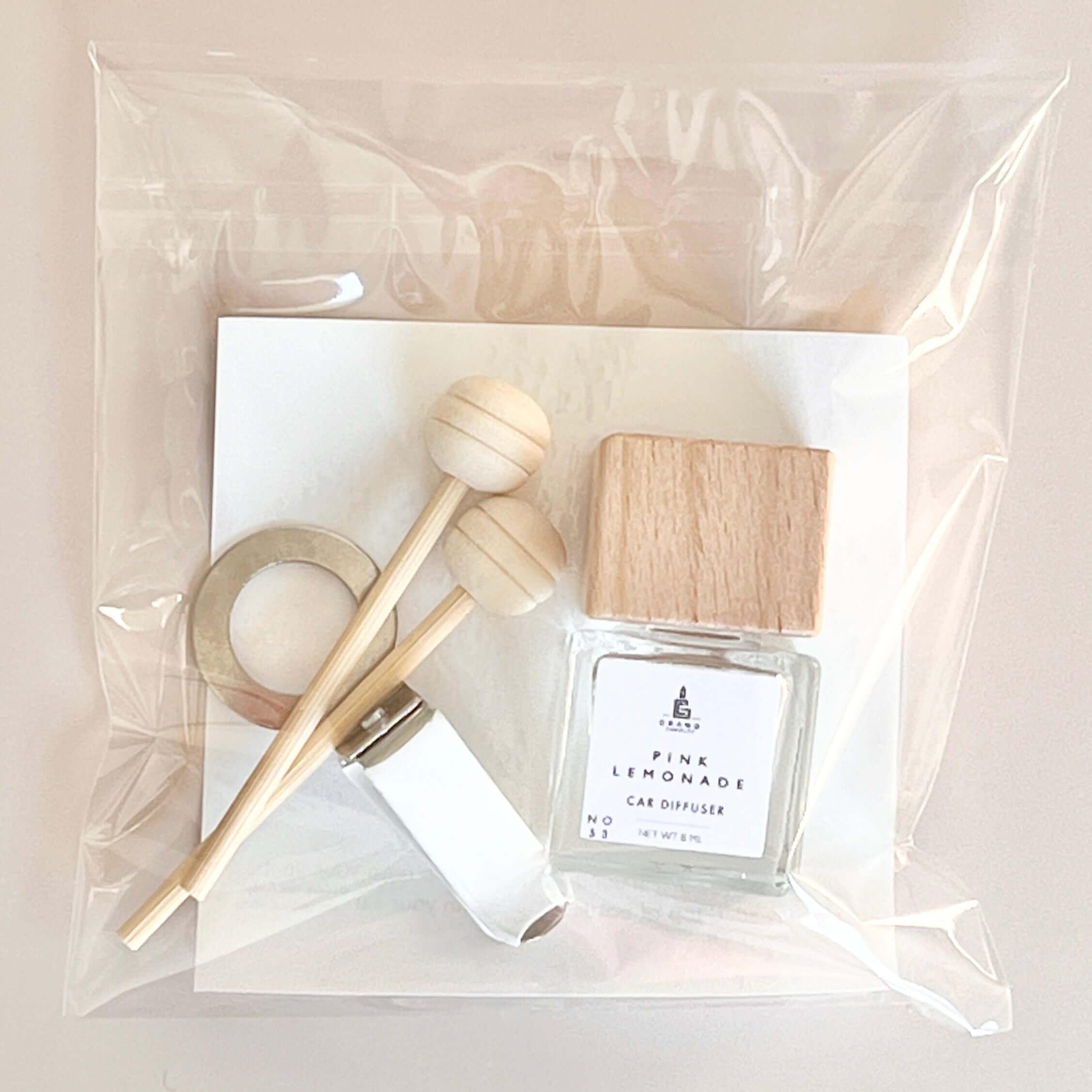 Caribbean Teakwood Car Diffuser  - Grand Candles LLC   