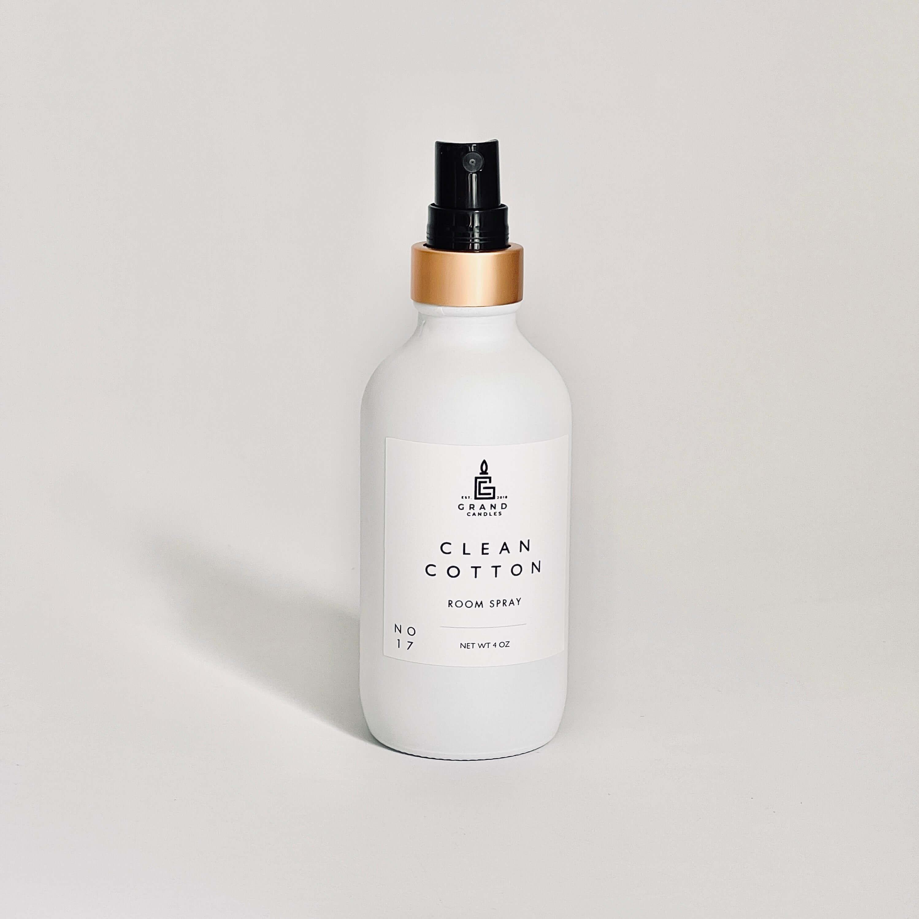 Clean Cotton Room & Linen Spray  - Grand Candles LLC   