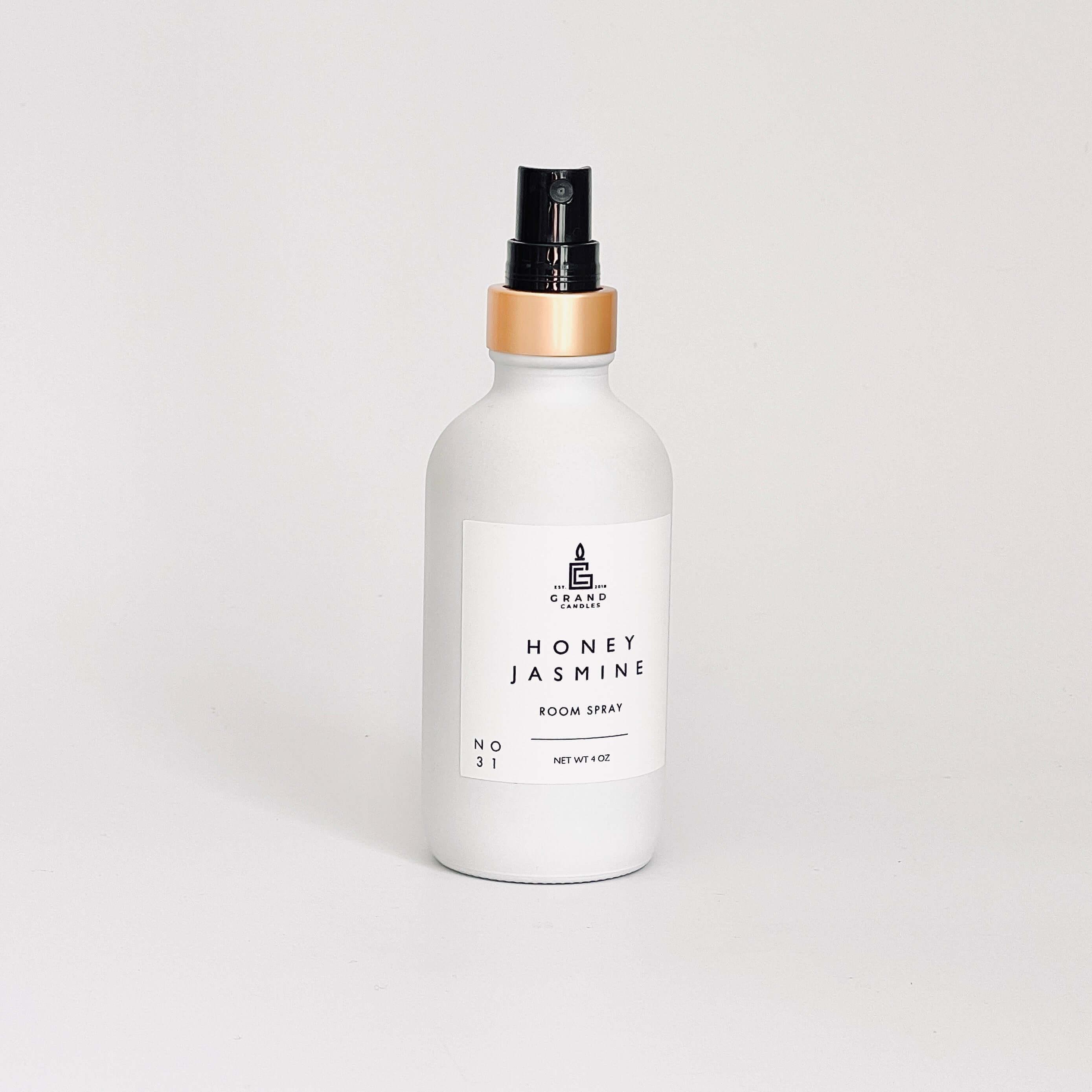 Honey Jasmine Room & Linen Spray  - Grand Candles LLC   