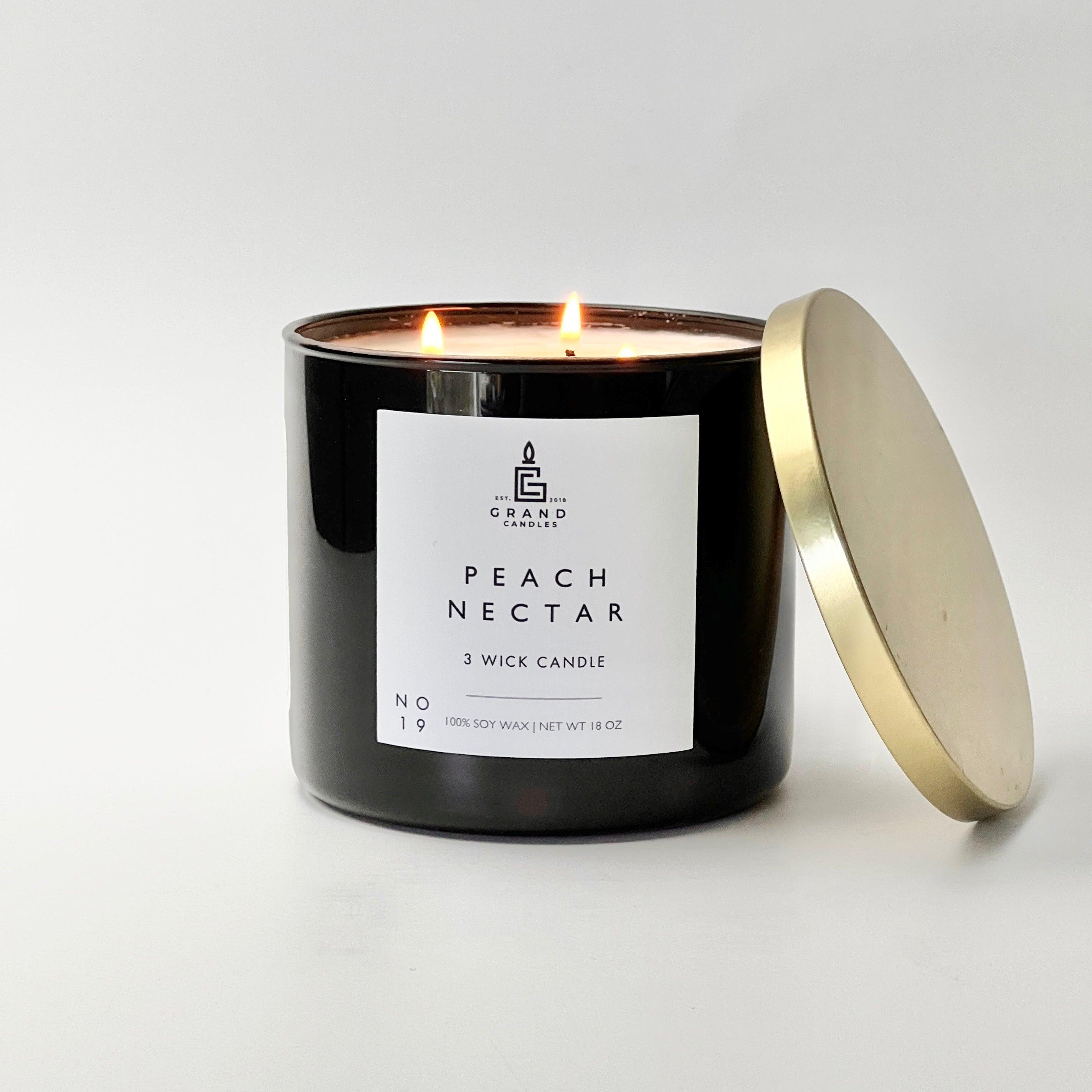 Peach Nectar Candle  - Grand Candles LLC   