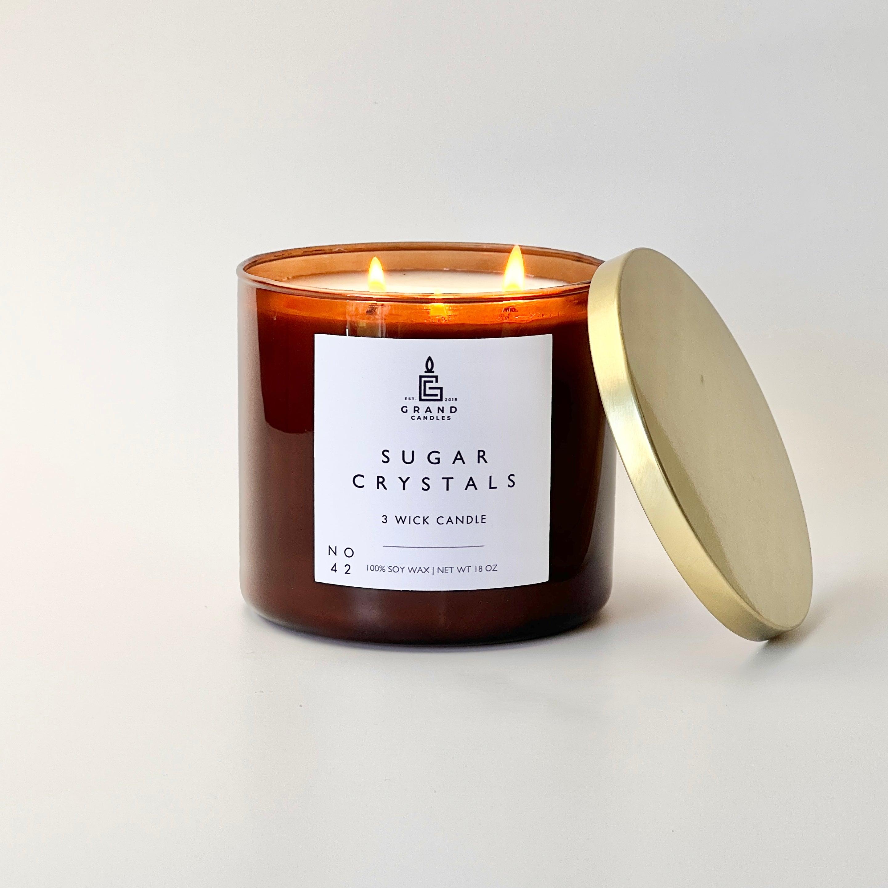 Sugar Crystals Candle  - Grand Candles LLC   
