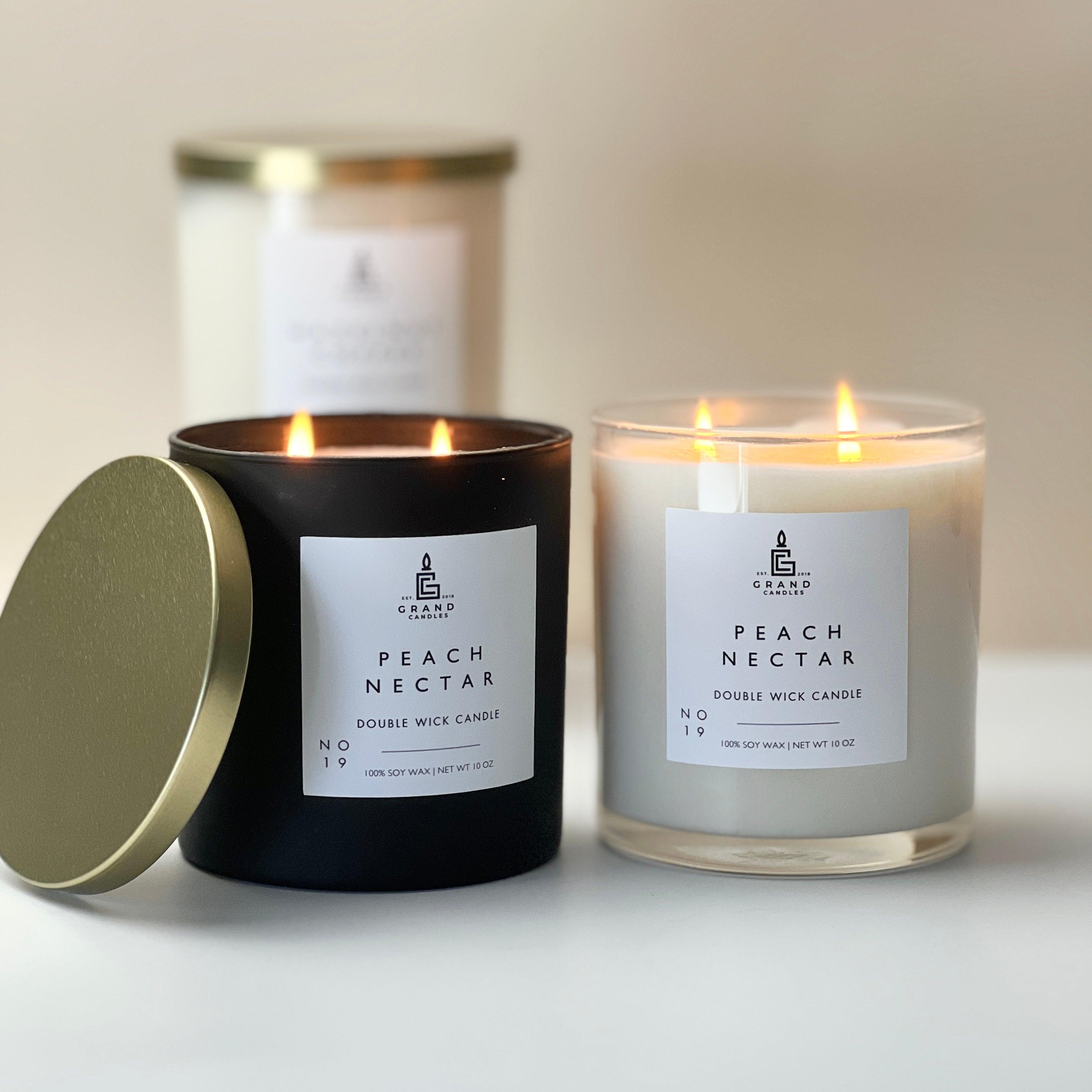 Peach Nectar Candle  - Grand Candles LLC   