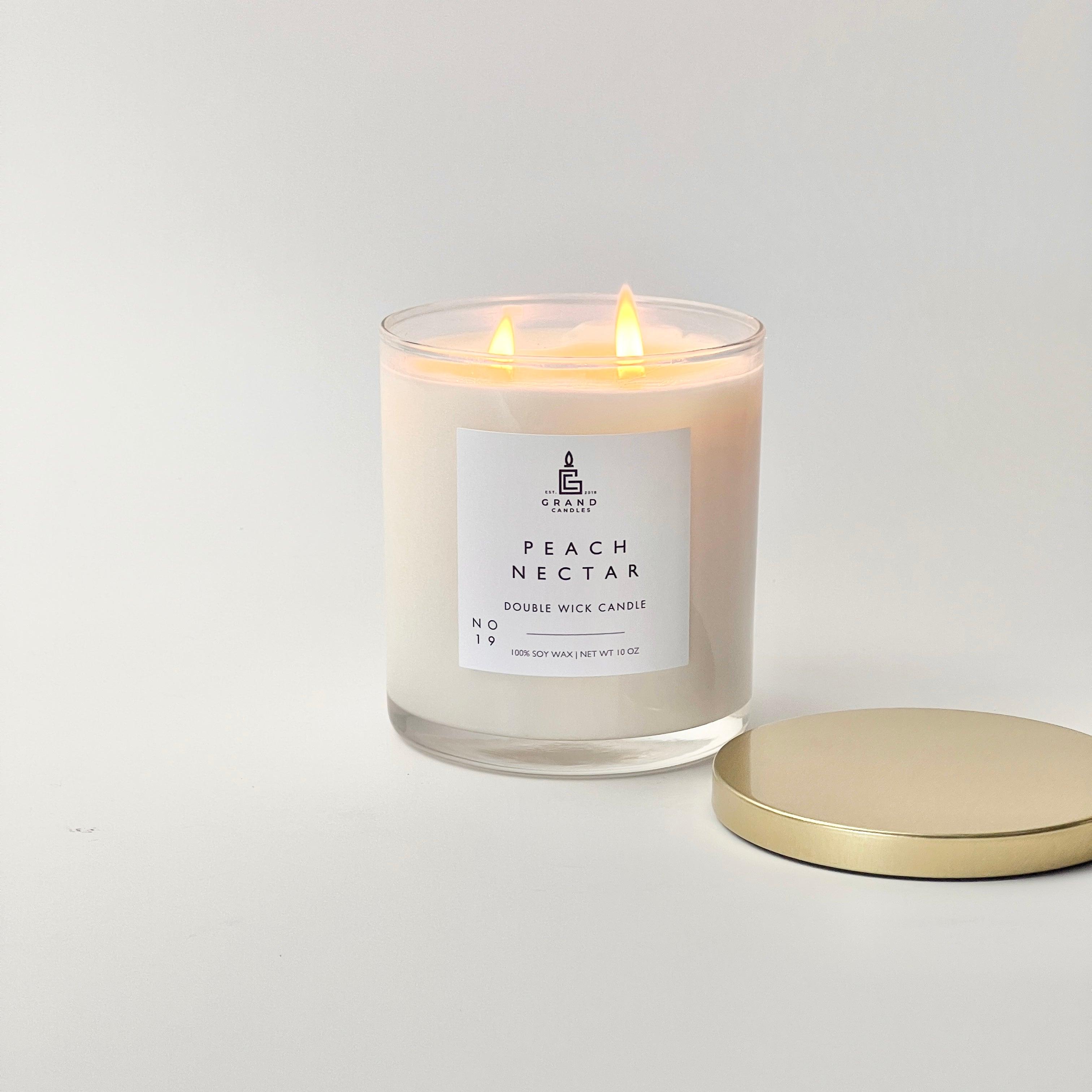 Peach Nectar Candle  - Grand Candles LLC   