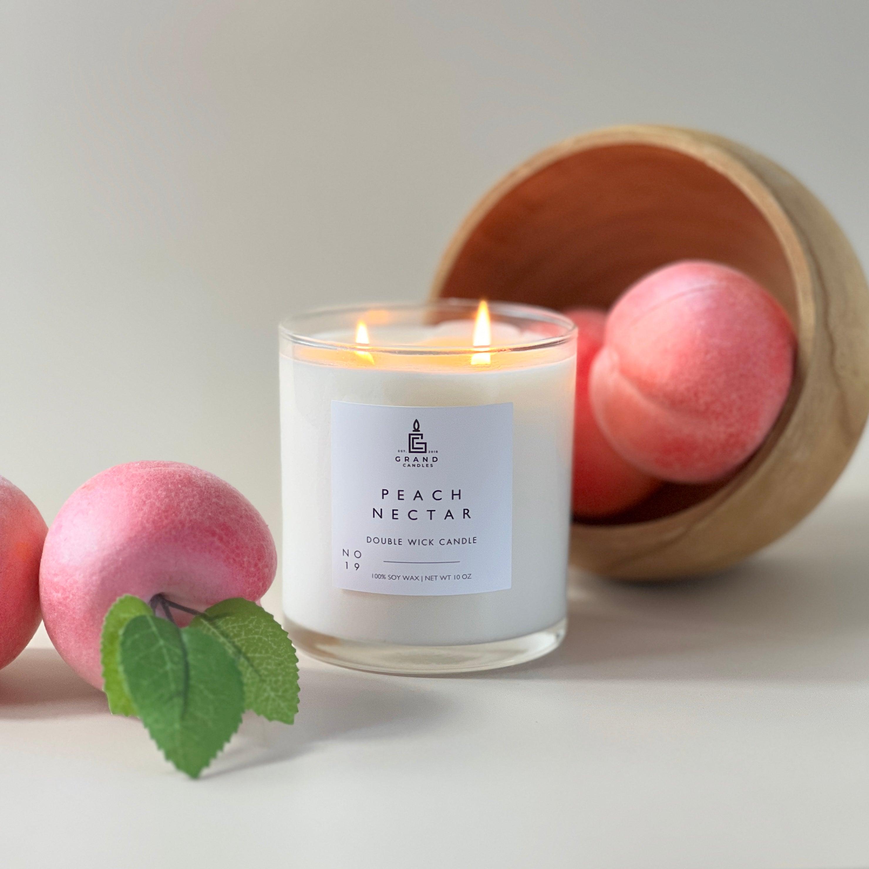 Peach Nectar Candle  - Grand Candles LLC   