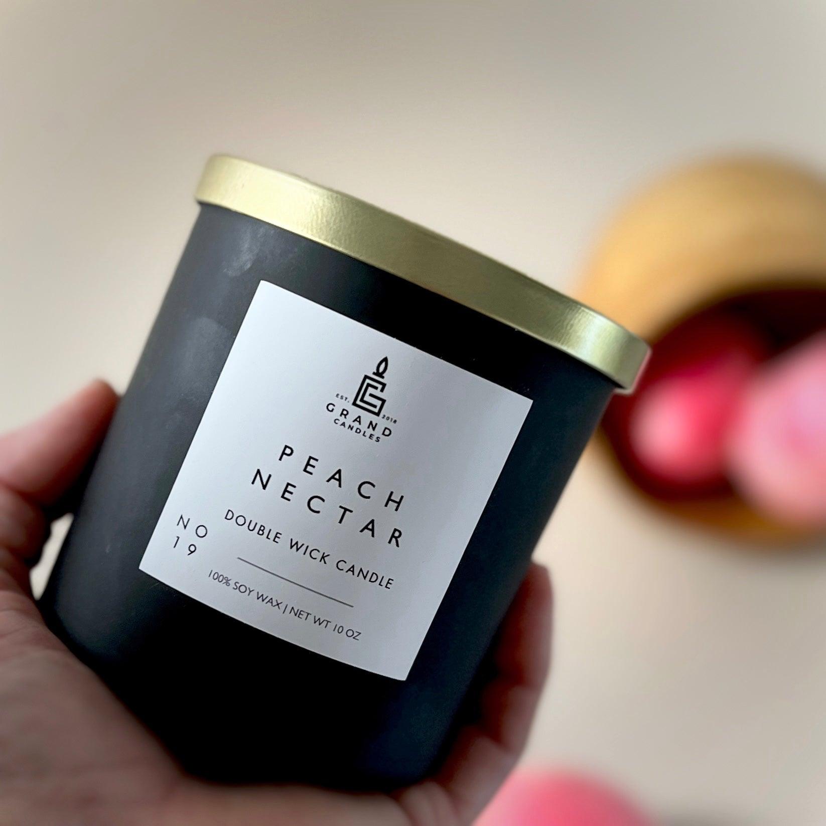 Peach Nectar Candle  - Grand Candles LLC   