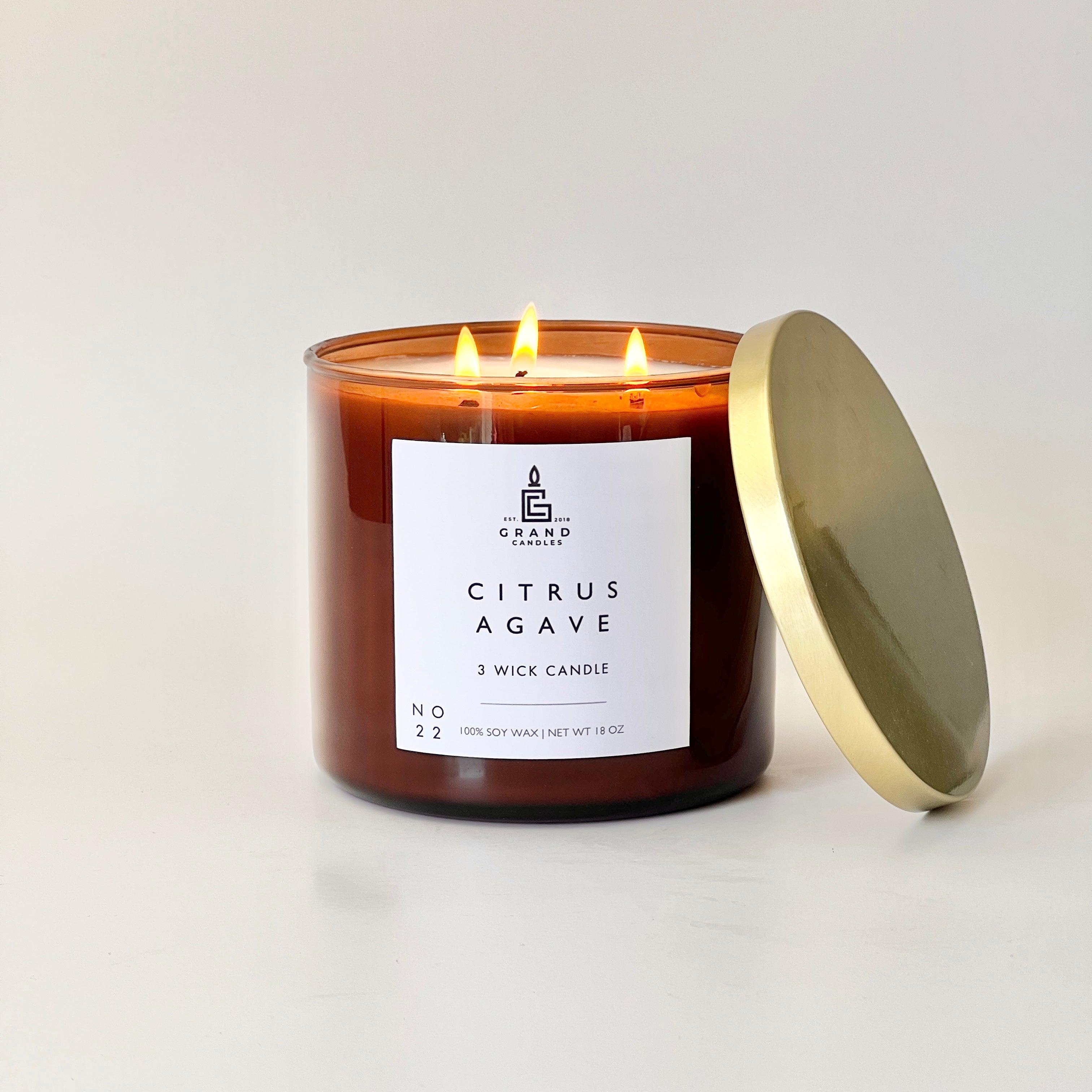 Citrus Agave Candle  - Grand Candles LLC   
