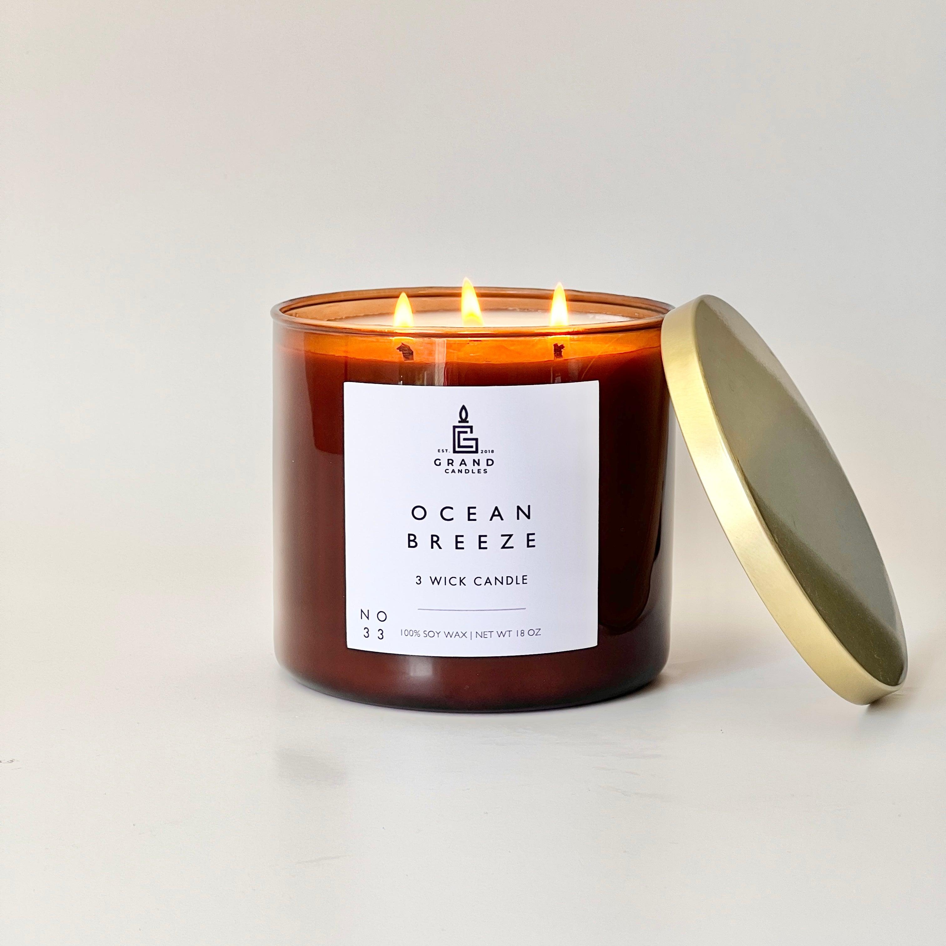 Ocean Breeze Candle  - Grand Candles LLC   