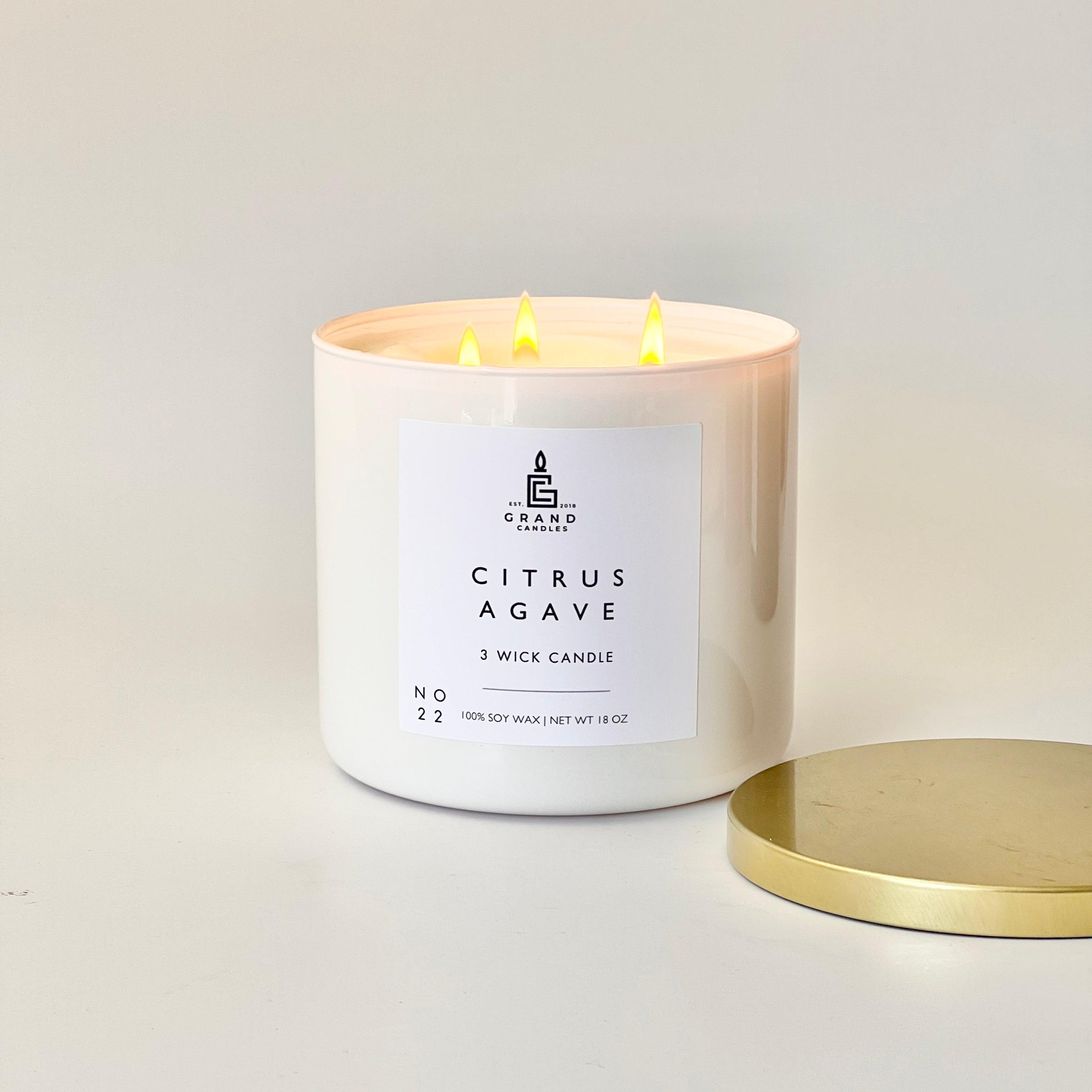 Citrus Agave Candle  - Grand Candles LLC   