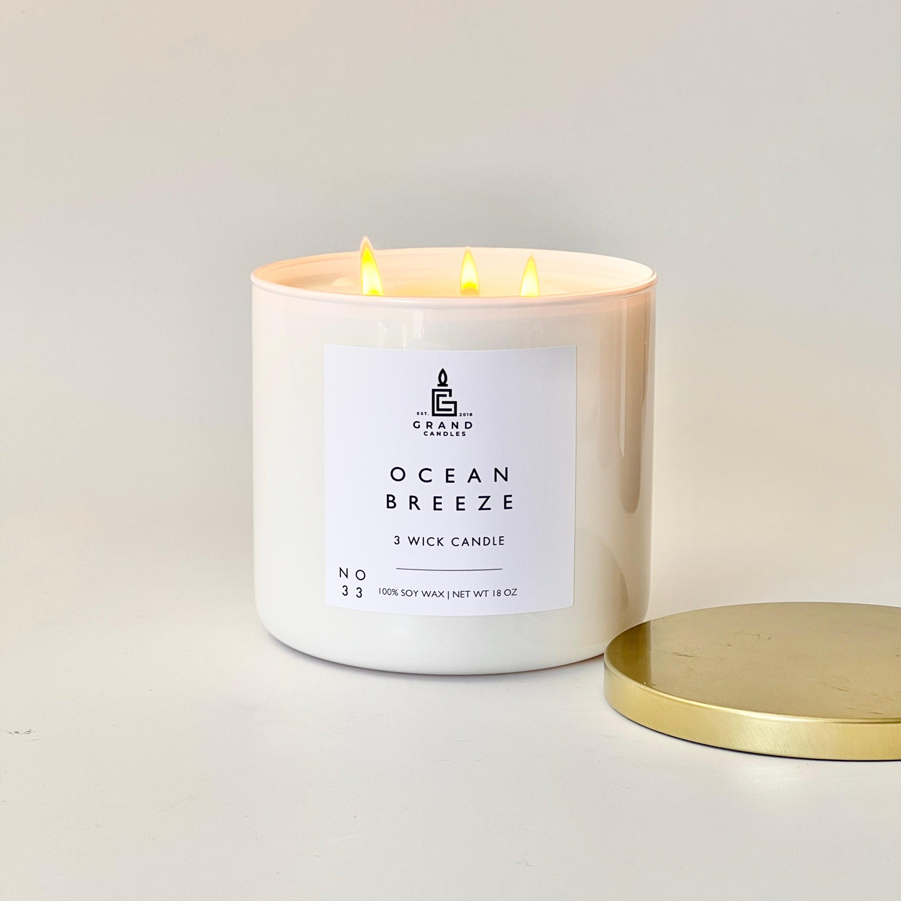 Ocean Breeze Candle  - Grand Candles LLC   