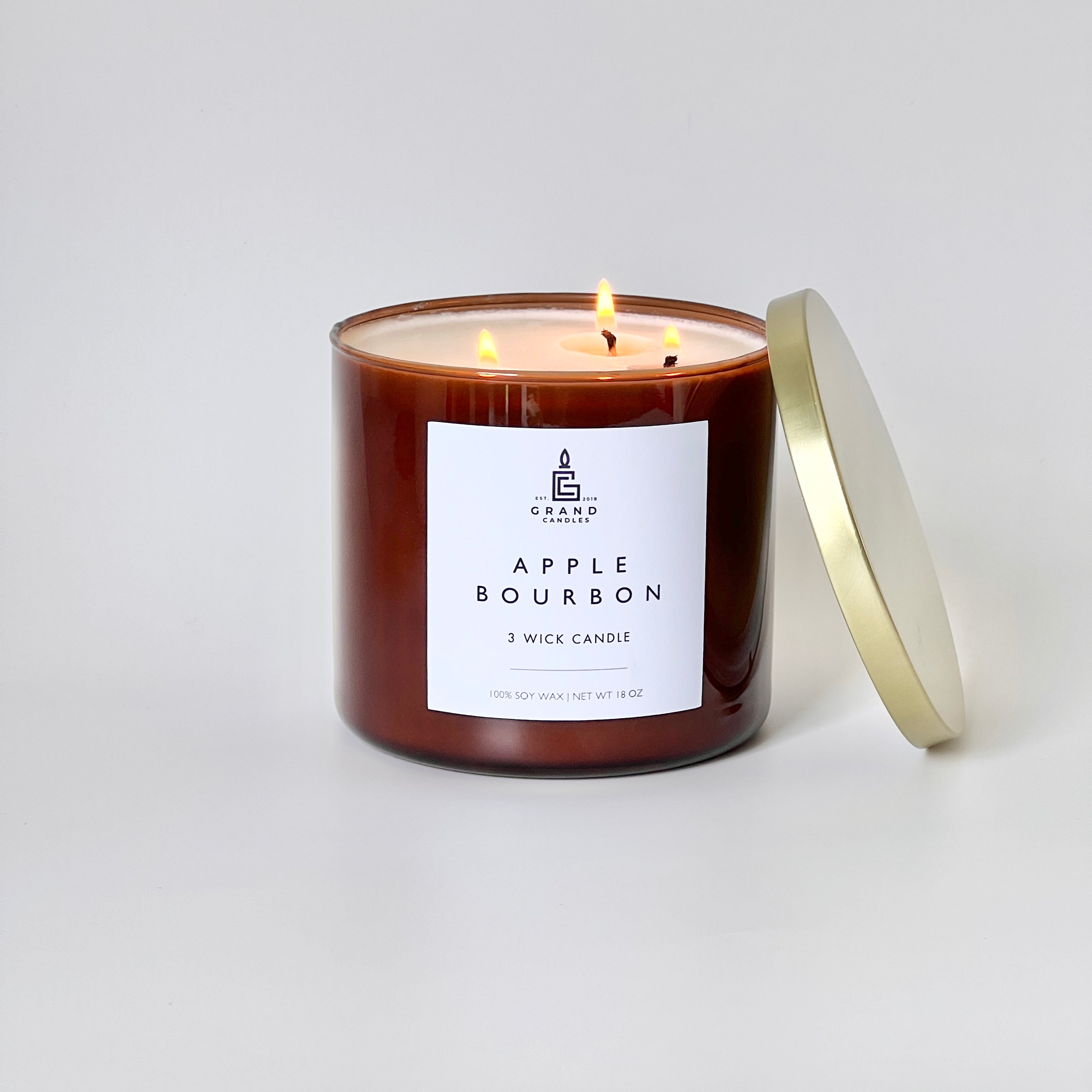 Apple Bourbon Candle  - Grand Candles LLC   