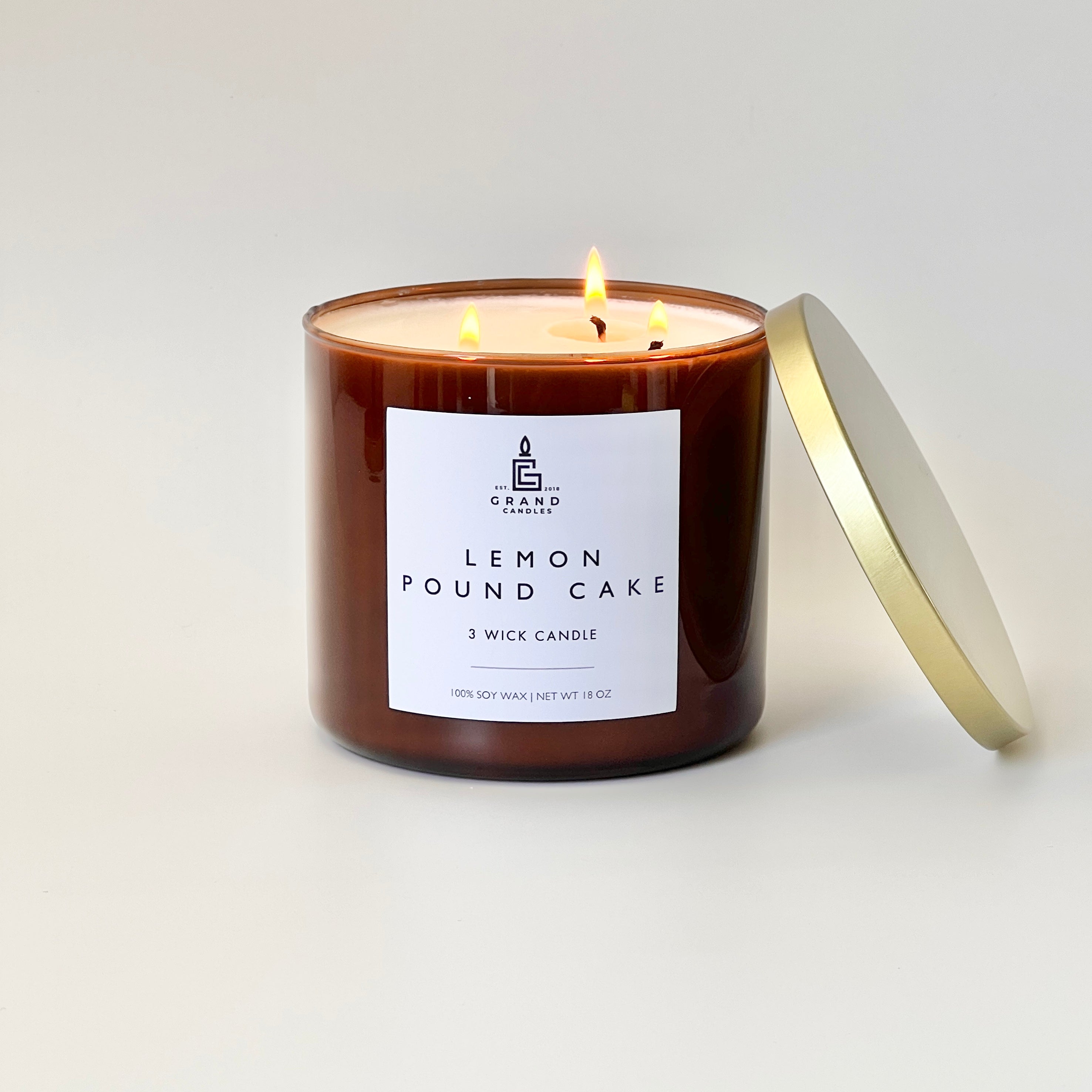 Lemon Pound Cake Candle  - Grand Candles LLC   