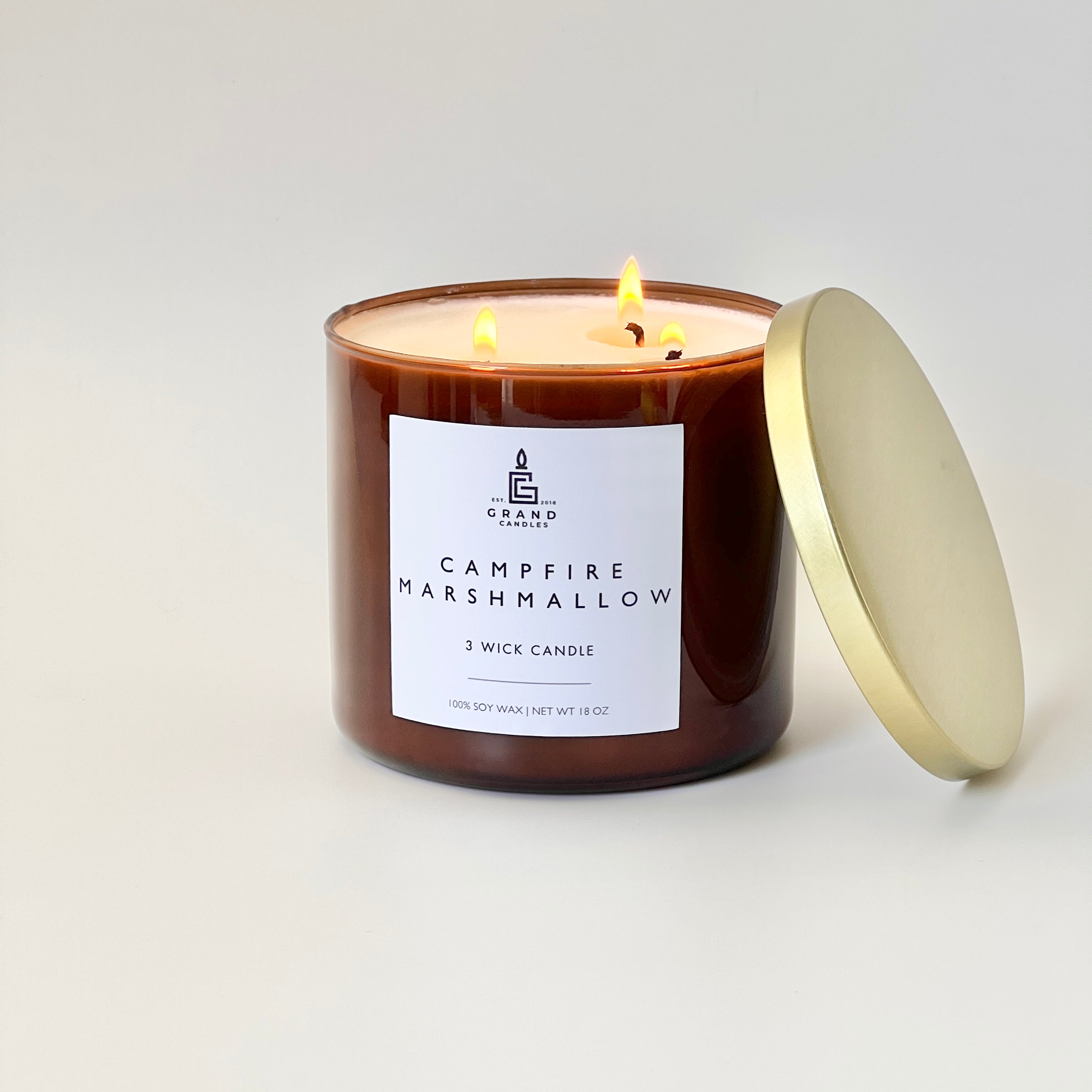 Campfire Marshmallow Candle  - Grand Candles LLC   