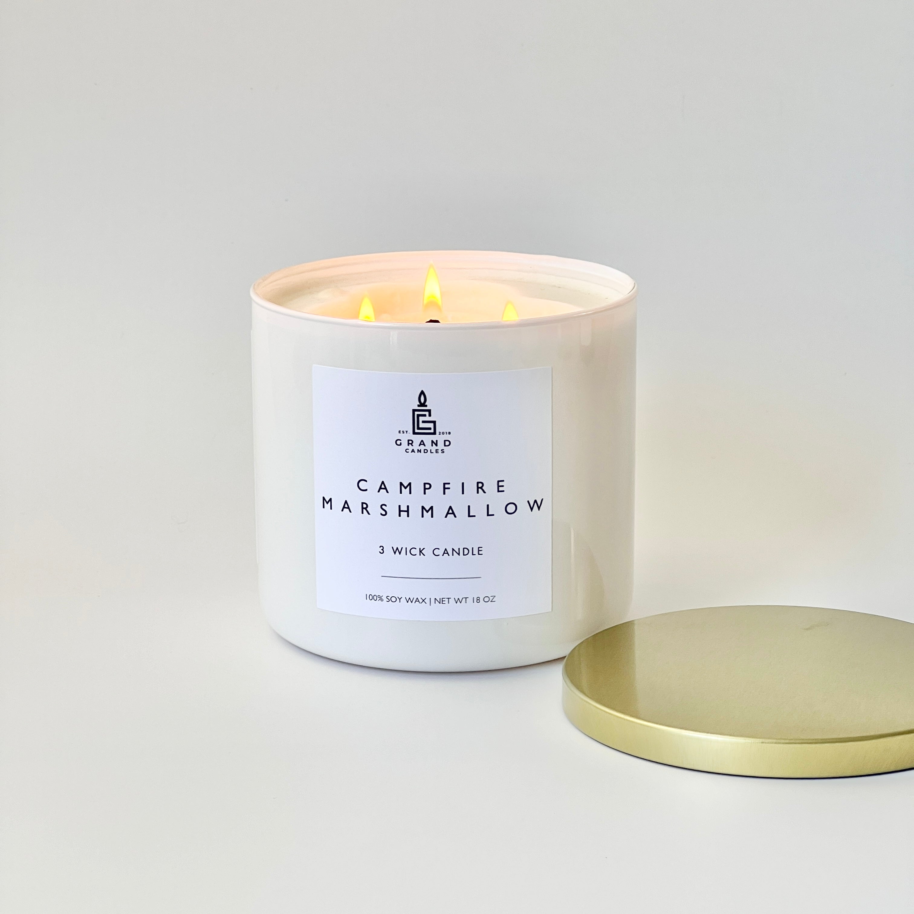 Campfire Marshmallow Candle  - Grand Candles LLC   