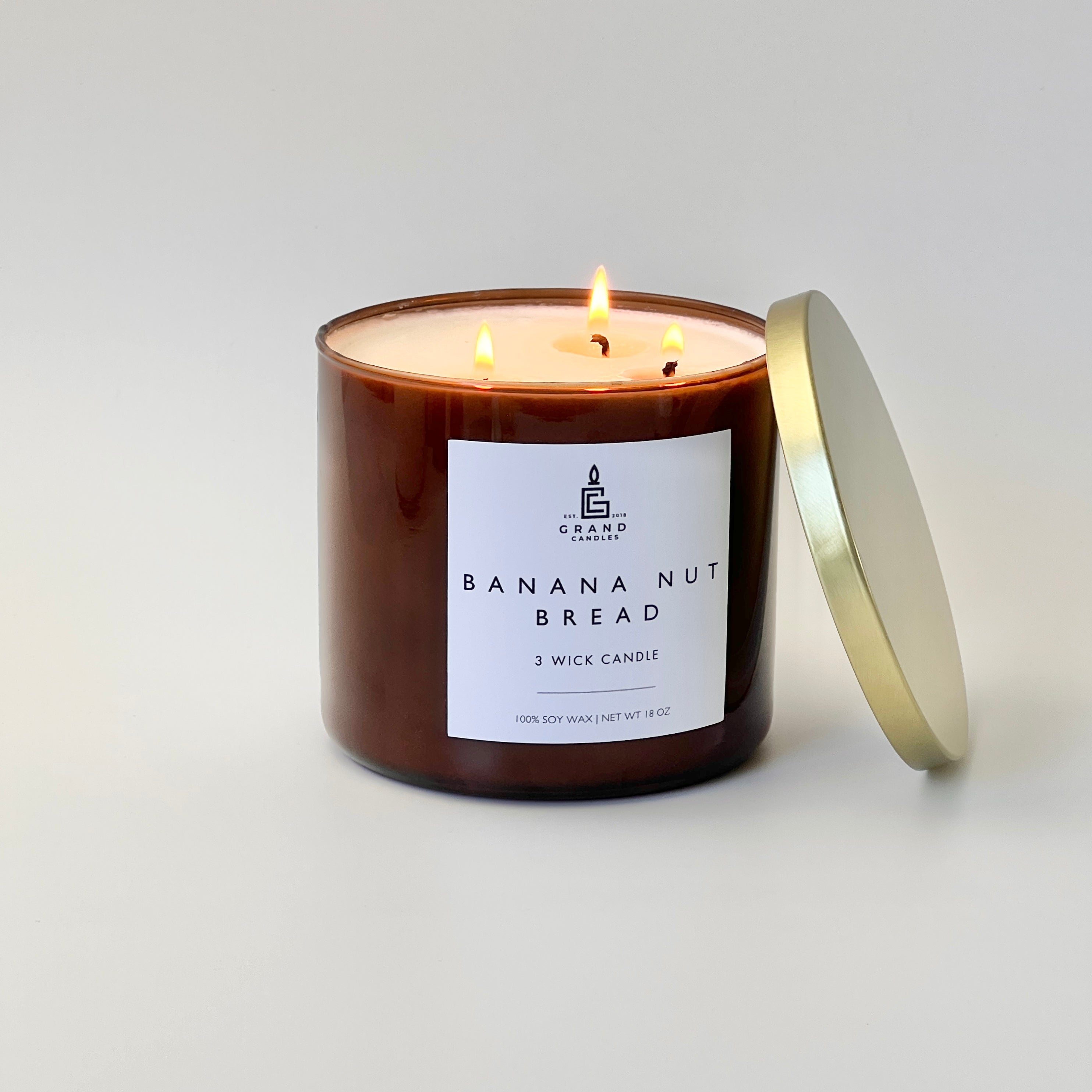 Banana Nut Bread Candle  - Grand Candles LLC   