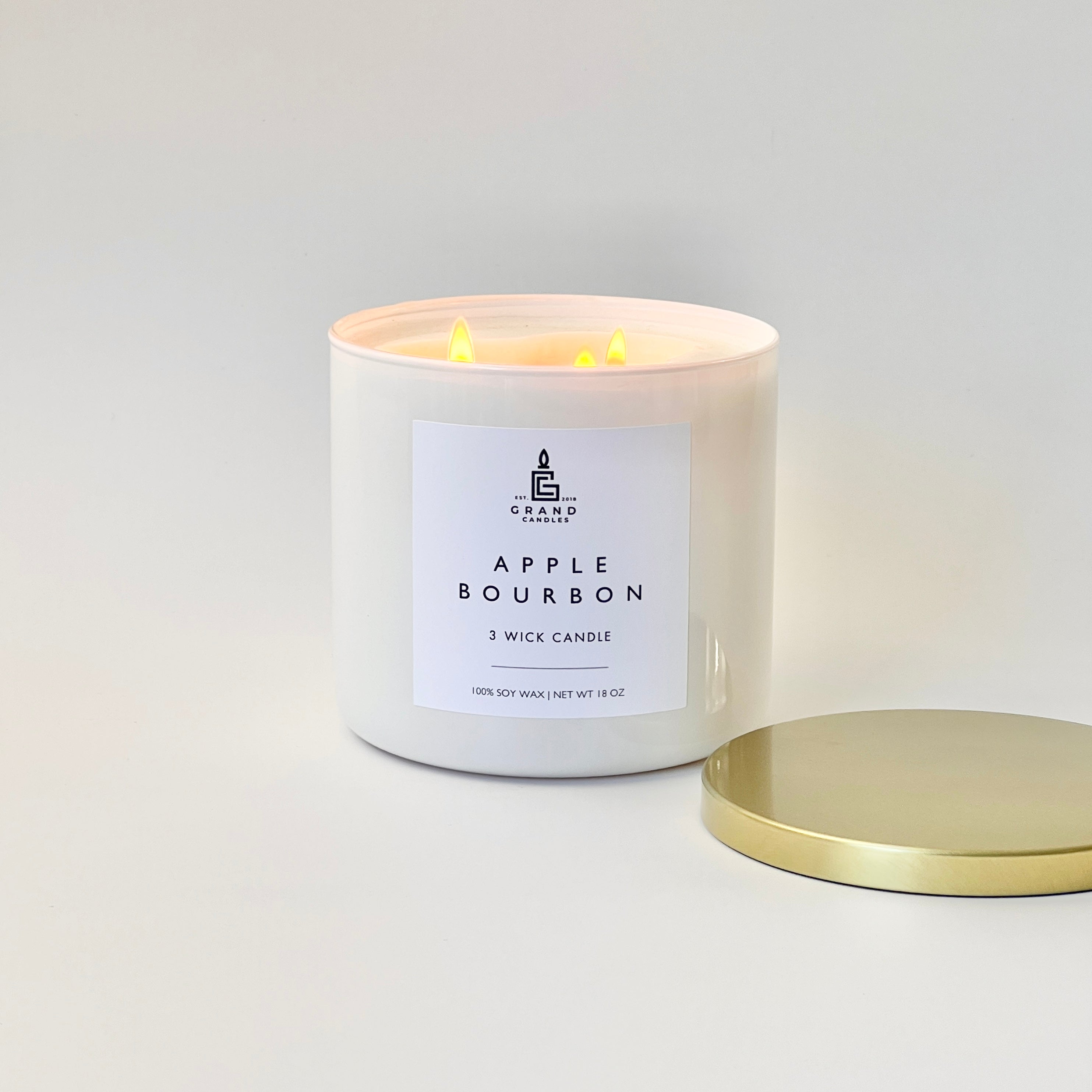 Apple Bourbon Candle  - Grand Candles LLC   