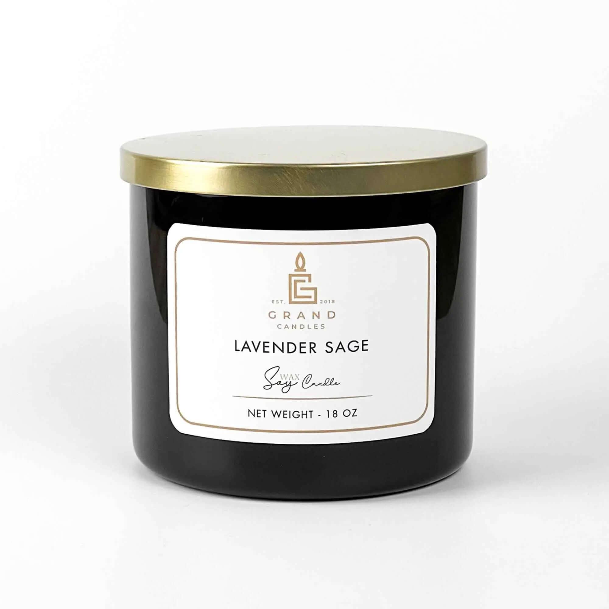 Lavender Sage Candle  - Grand Candles LLC   