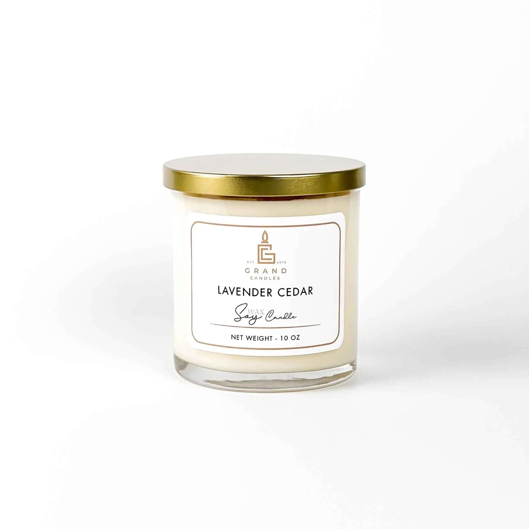 Lavender Cedar Candle  - Grand Candles LLC   