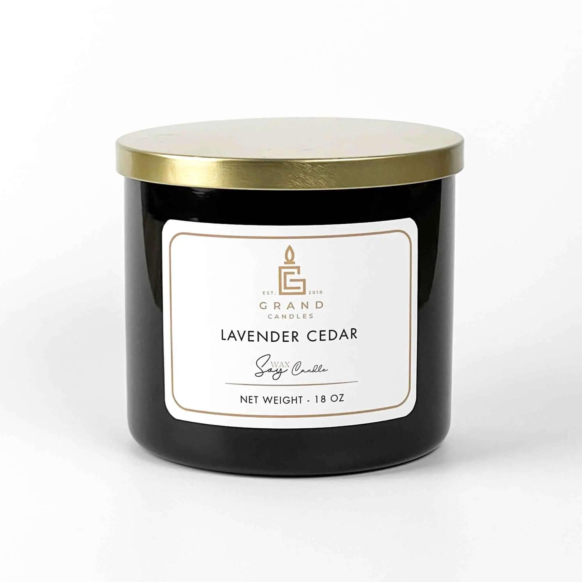 Lavender Cedar Candle  - Grand Candles LLC   