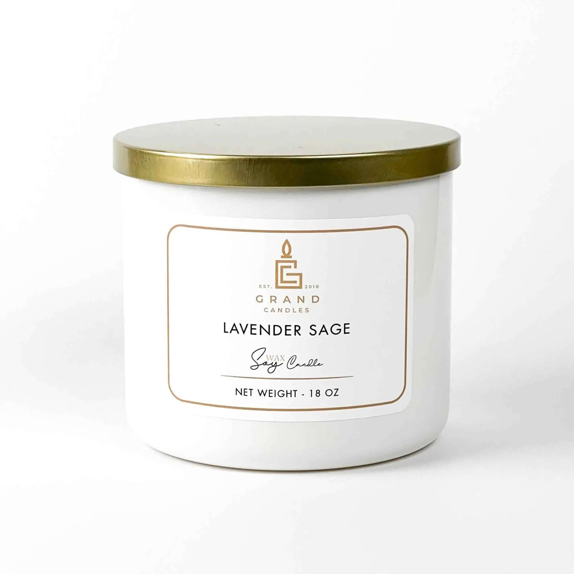 Lavender Sage Candle  - Grand Candles LLC   
