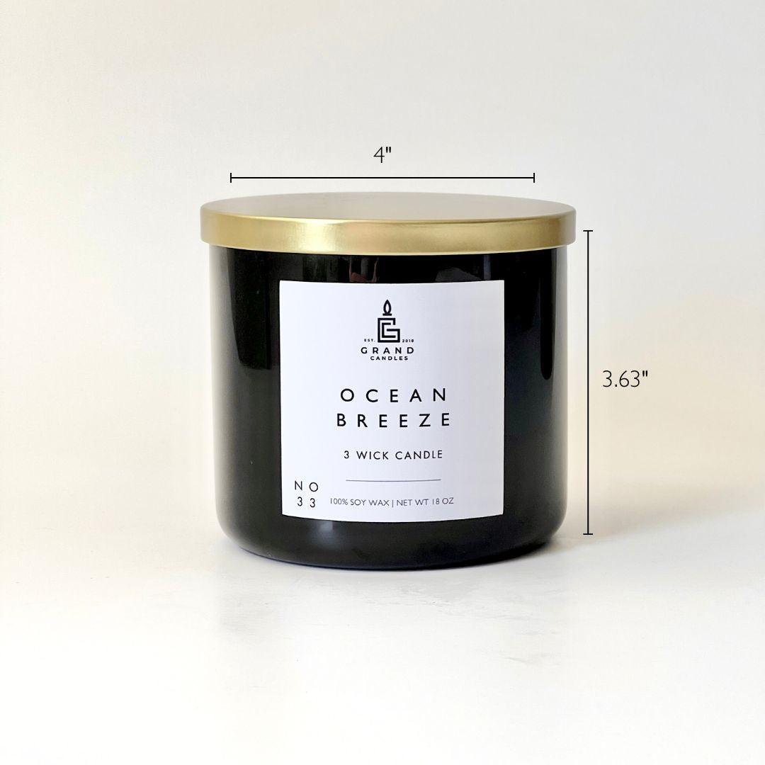 Ocean Breeze Candle  - Grand Candles LLC   