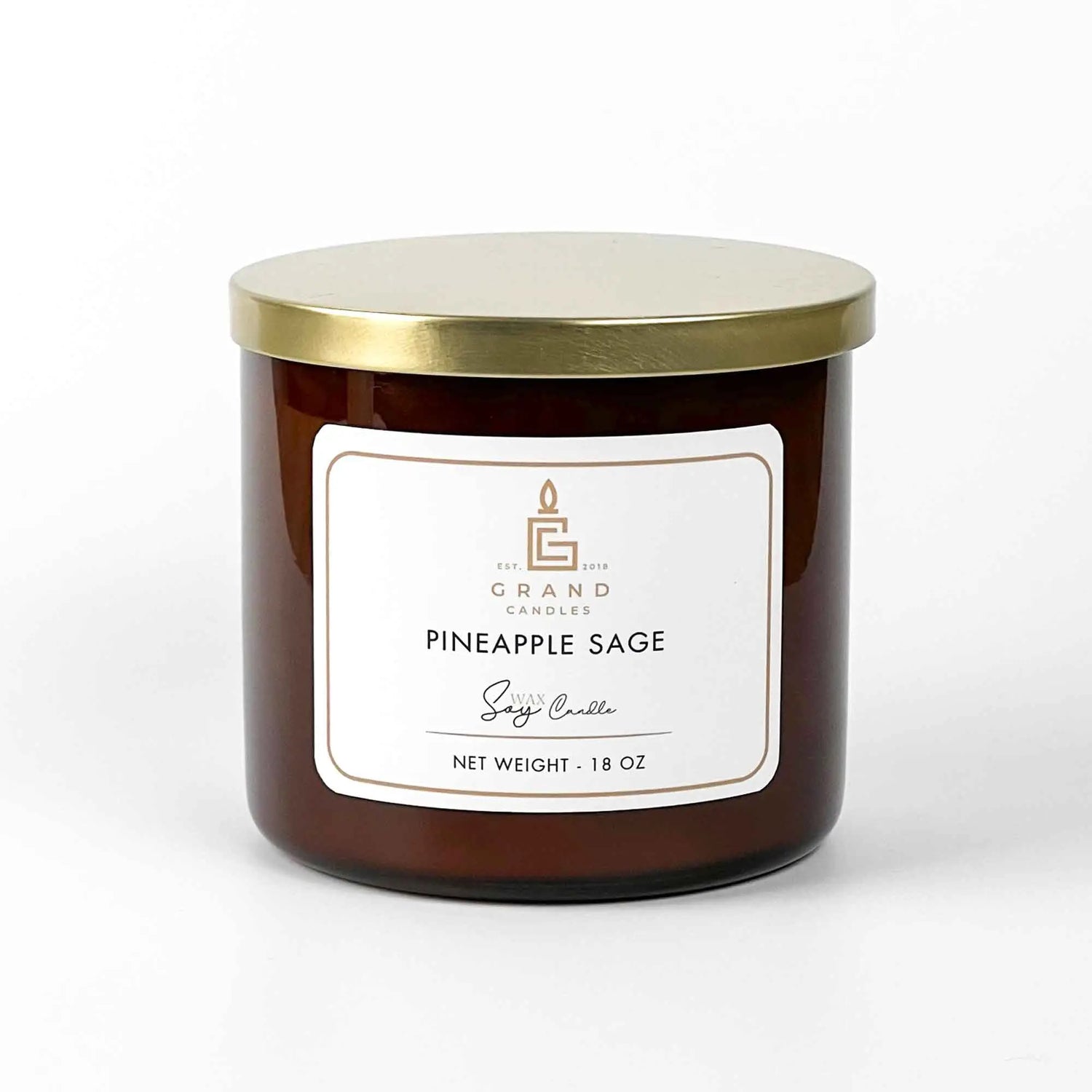Pineapple Sage Soy Candle Grand Candles LLC