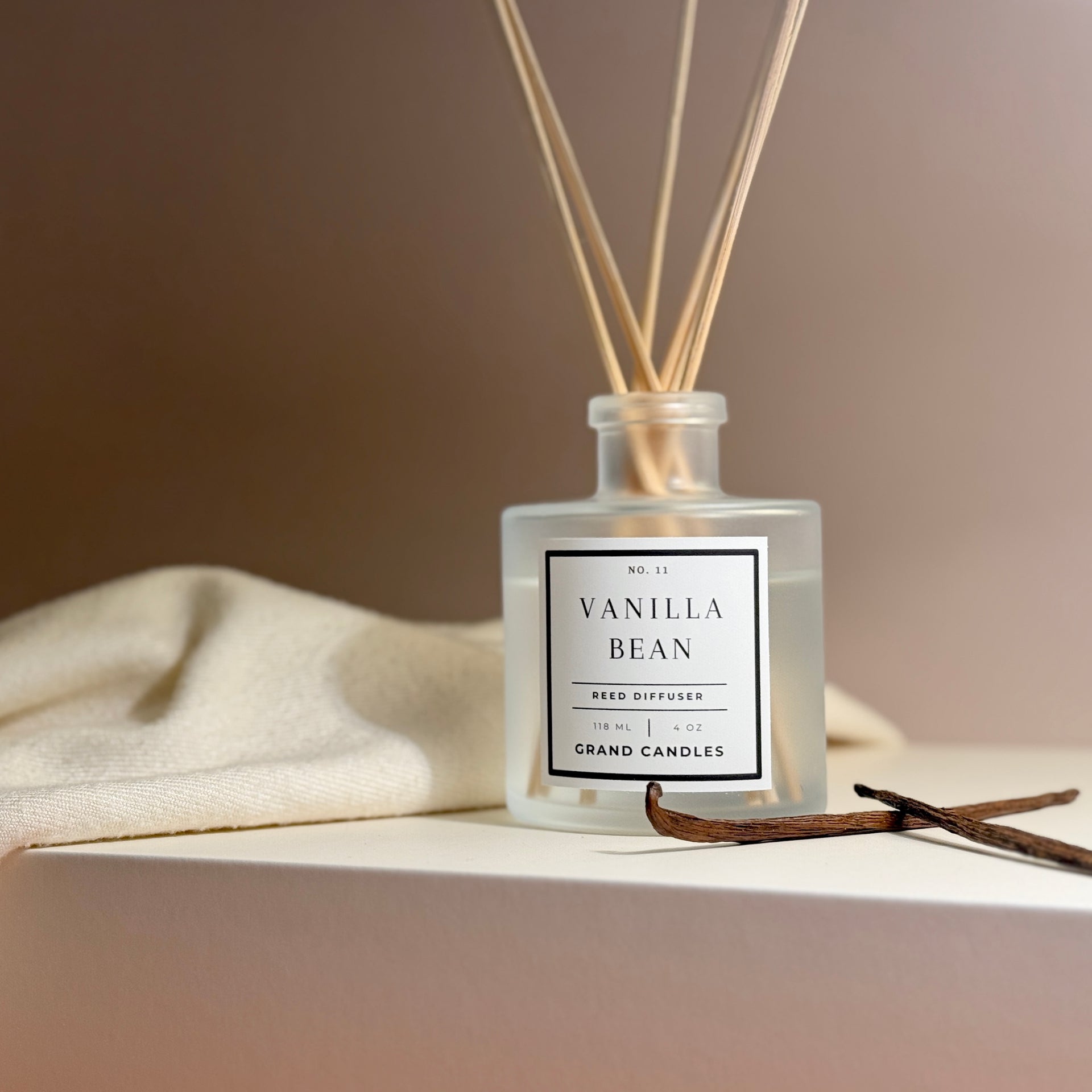 b12 vape diffuser vanilla flavor Vanilla Bean Reed Diffuser Clear 6 oz