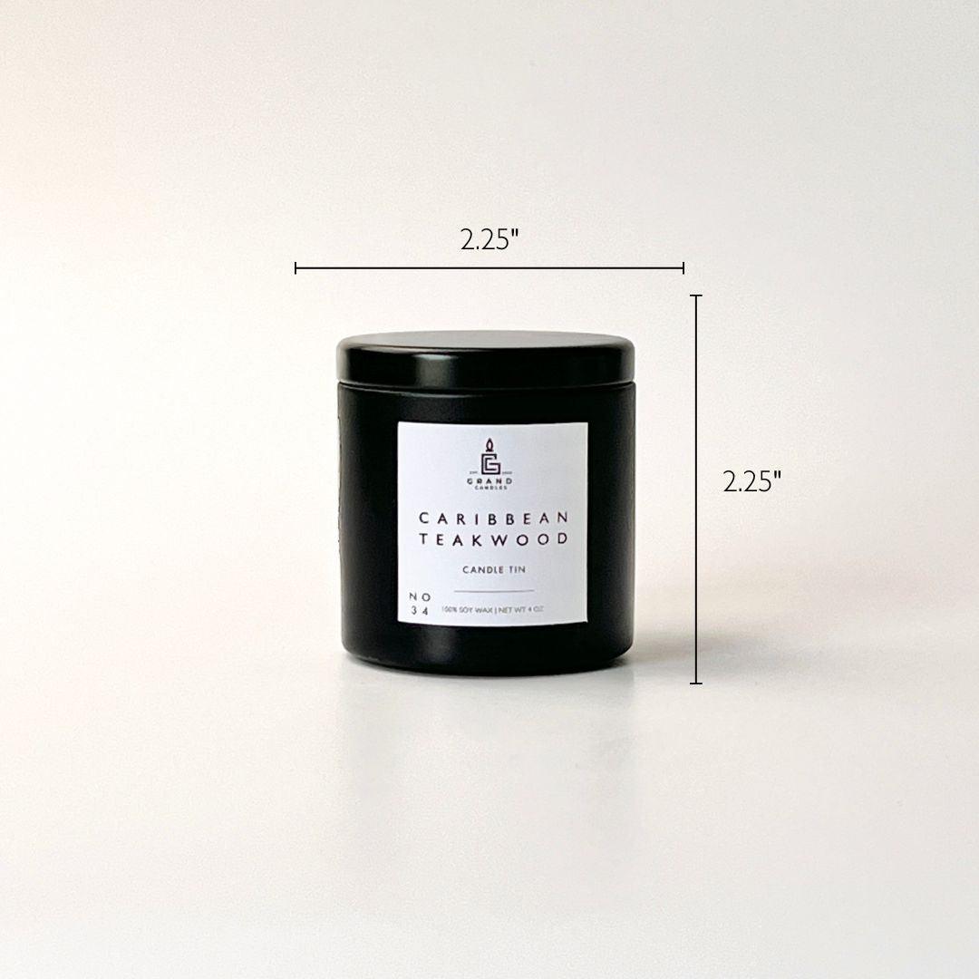 Caribbean Teakwood Candle  - Grand Candles LLC   
