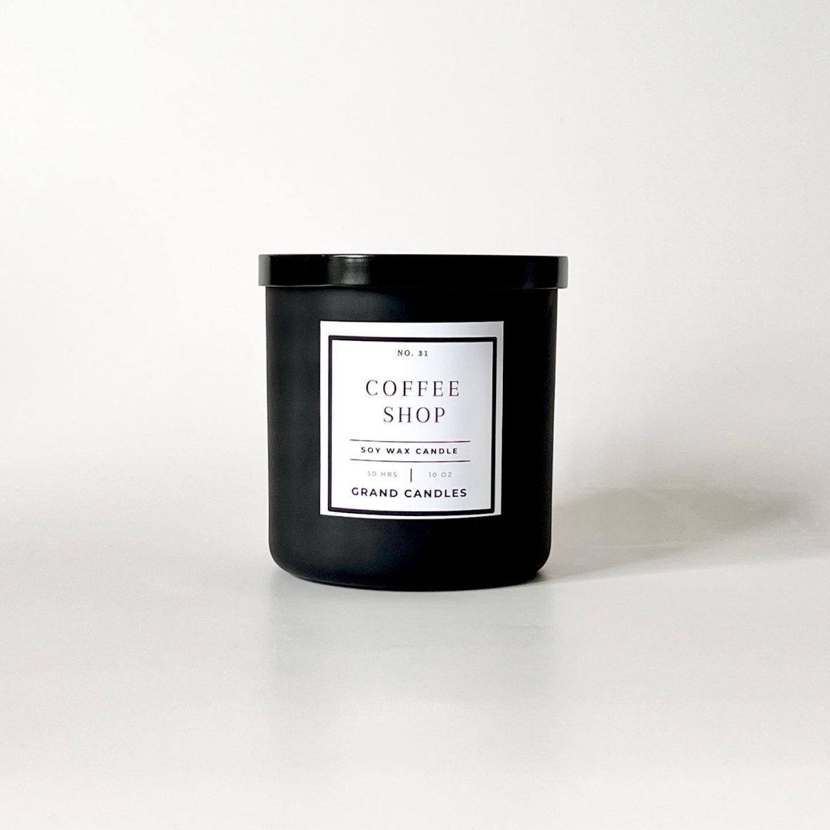 Coffee Shop Soy Candle - COFFEESHOP - 10 - BLK Grand Candles