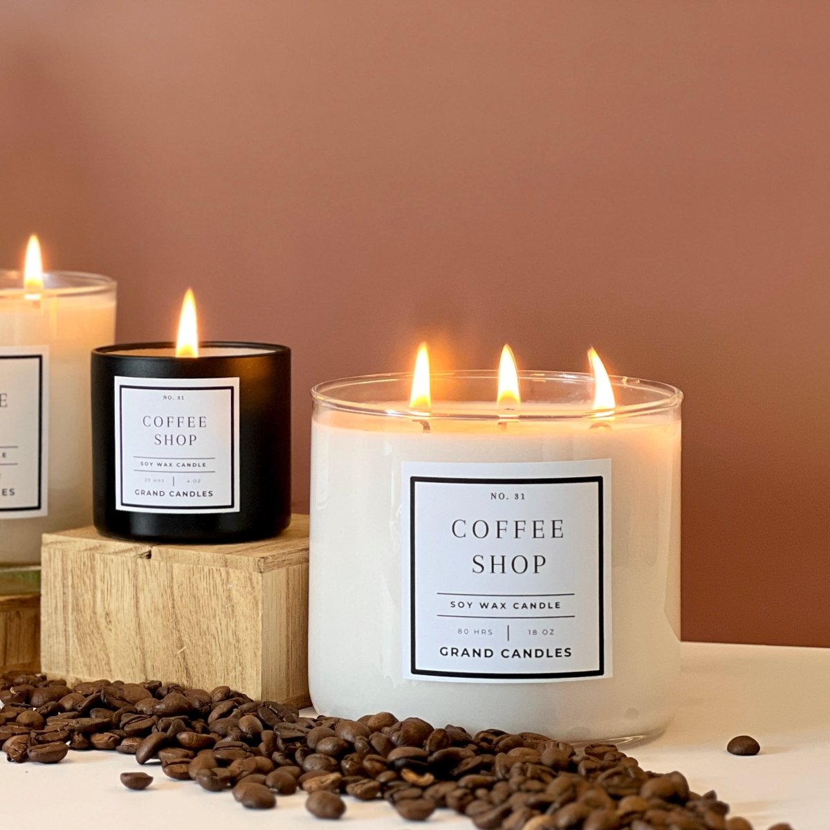 Coffee Shop Soy Candle - COFFEESHOP - 18 - CLR Grand Candles