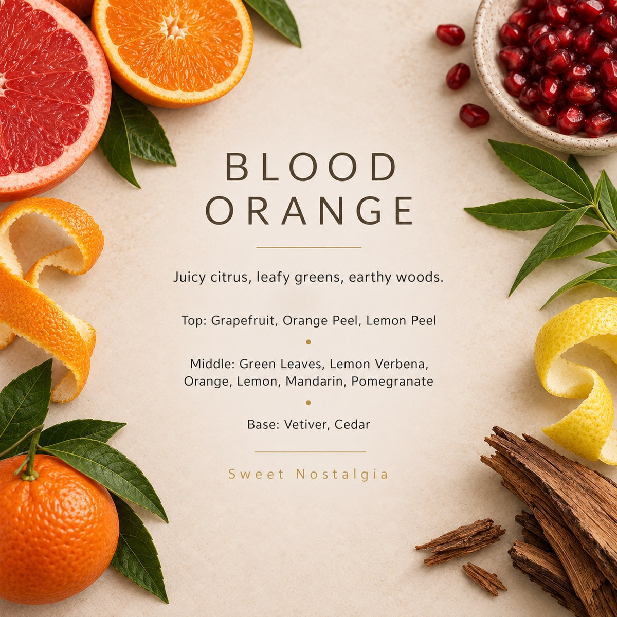 Blood Orange fragrance artwork — Grand Candles