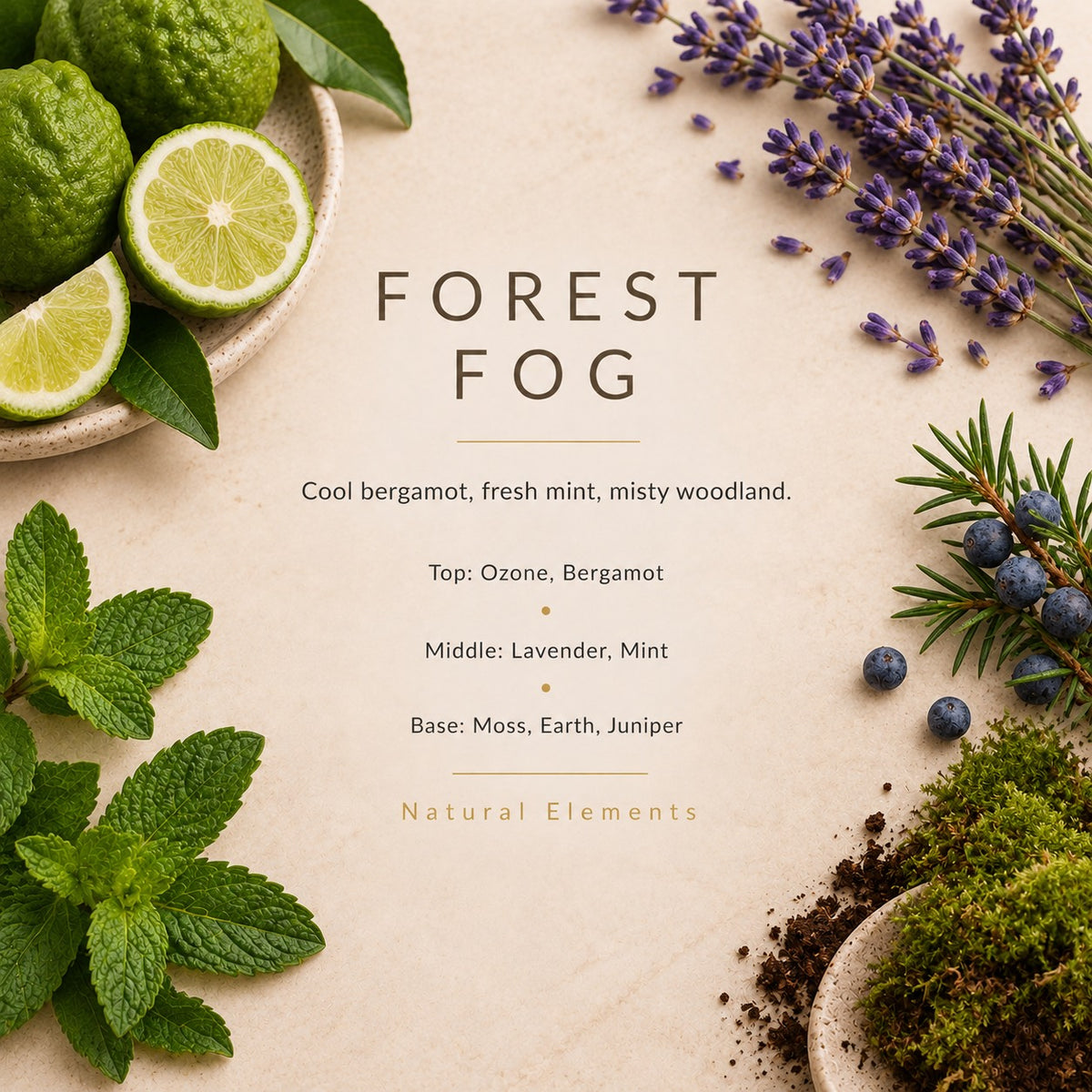 Forest Fog fragrance artwork — Grand Candles