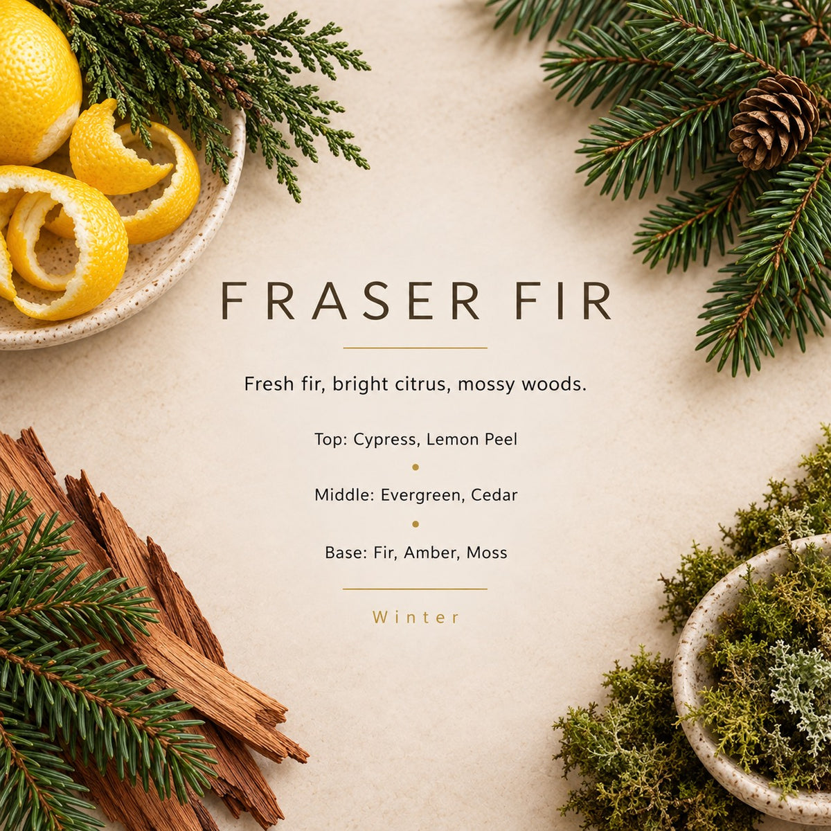 Fraser Fir fragrance artwork — Grand Candles