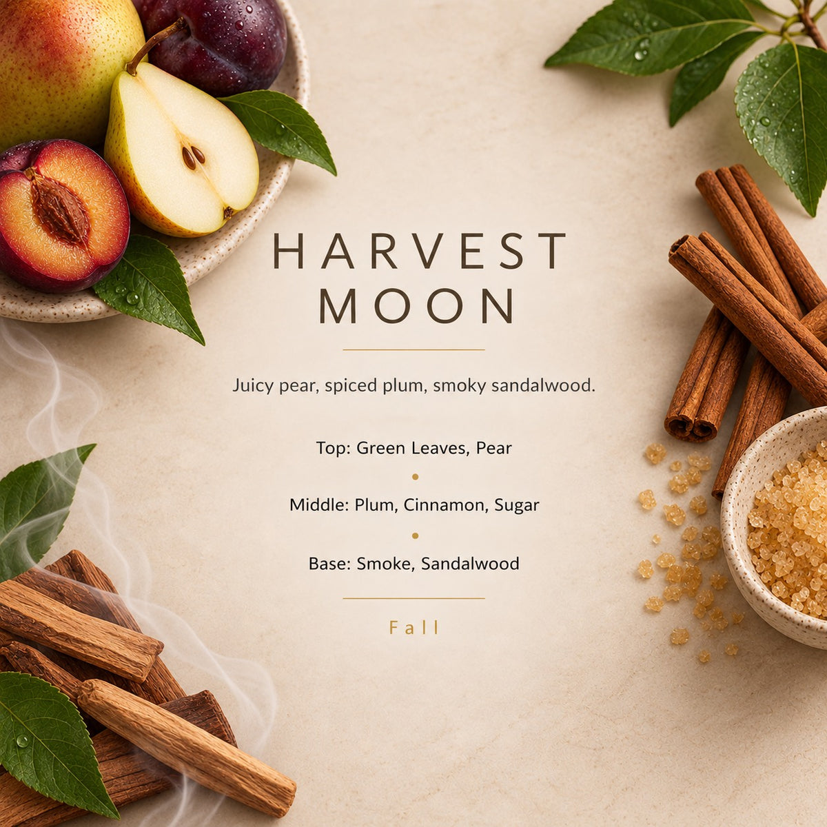 Harvest Moon fragrance artwork — Grand Candles
