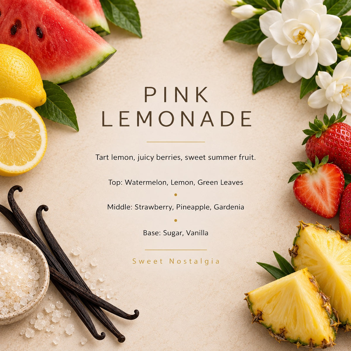 Pink Lemonade fragrance artwork — Grand Candles