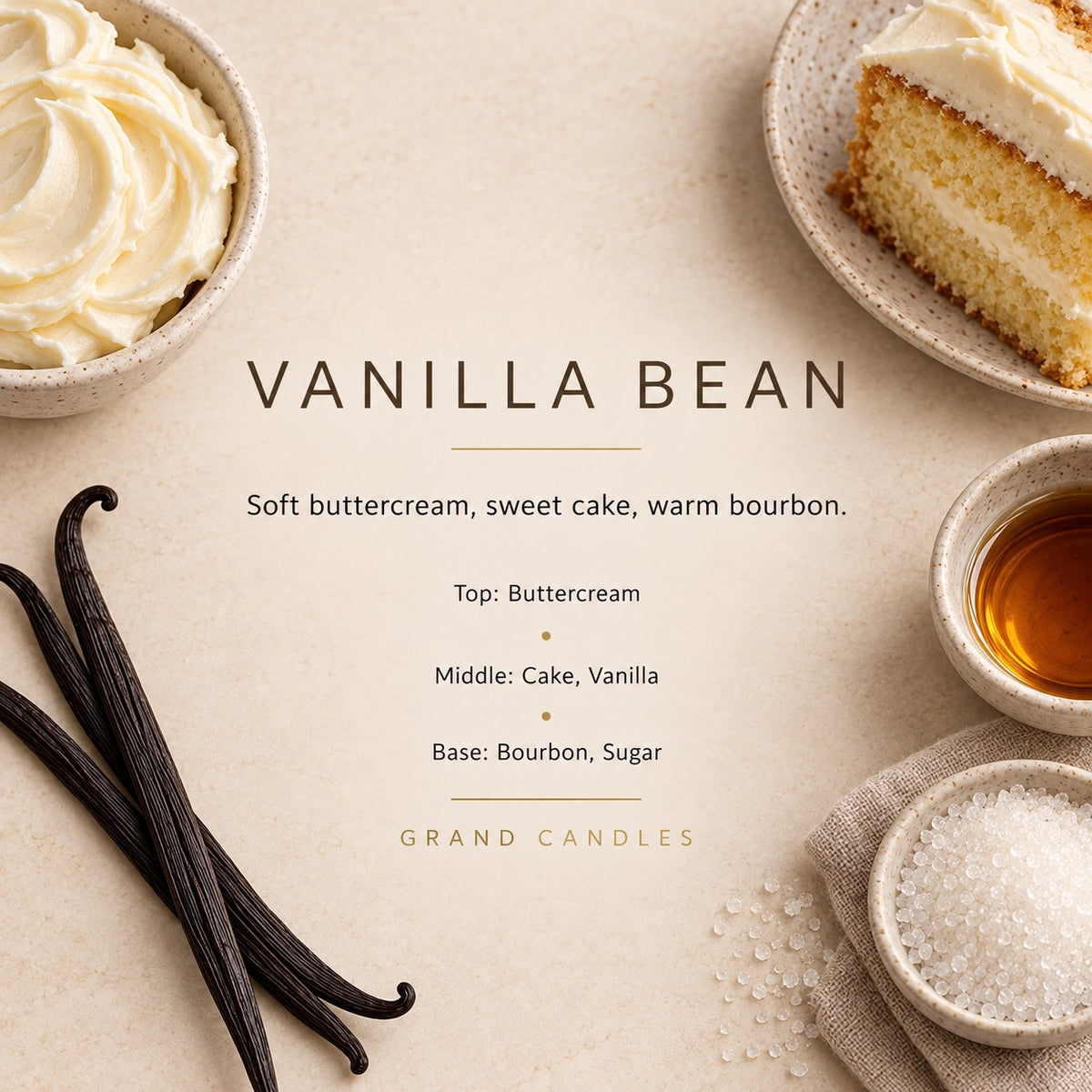 Vanilla Bean fragrance artwork — Grand Candles