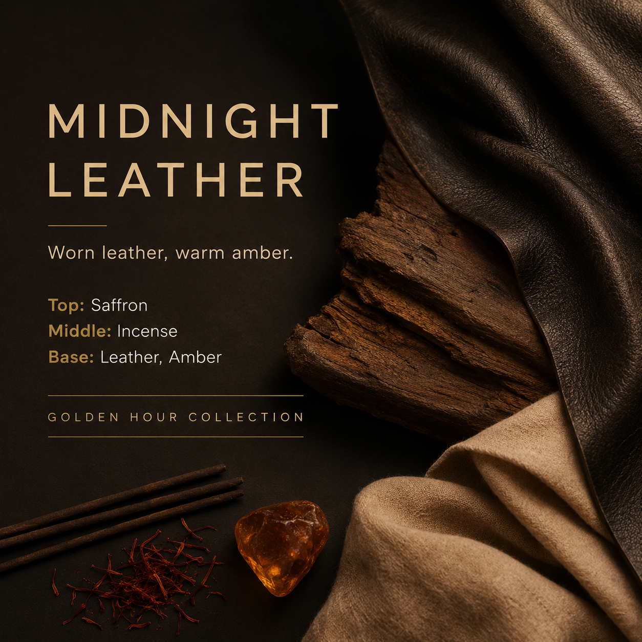 Midnight Leather Reed Diffuser