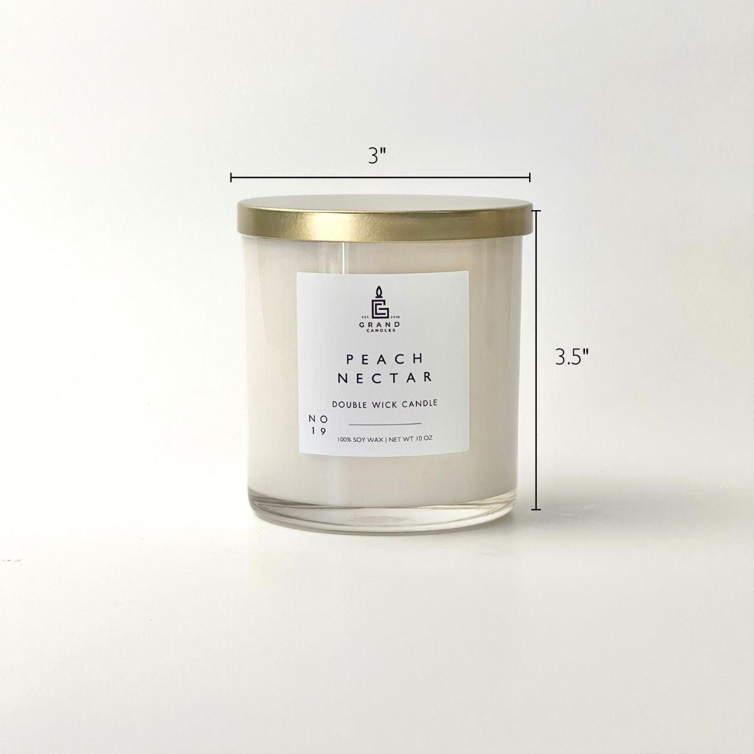 Peach Nectar Candle  - Grand Candles LLC   