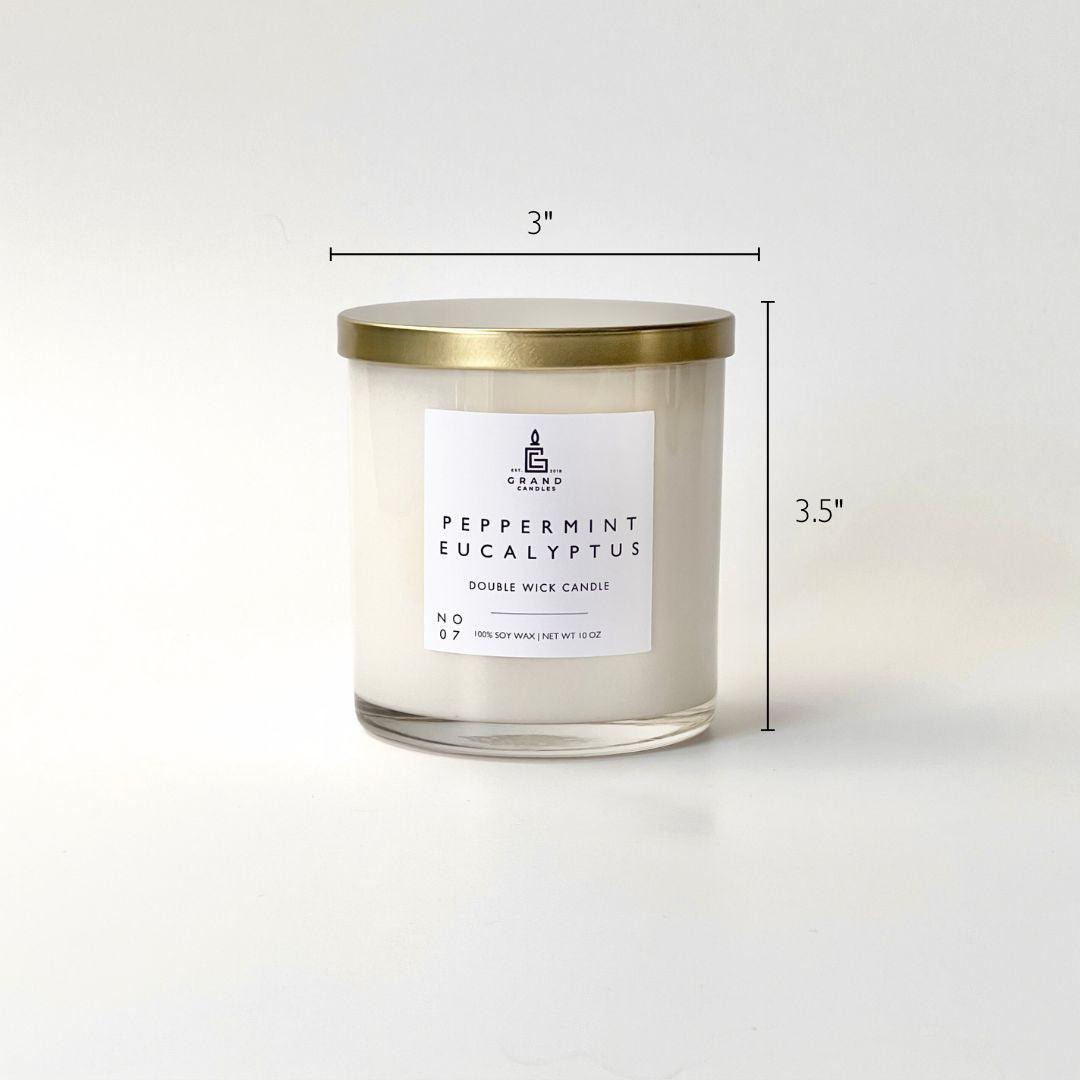 Peppermint Eucalyptus Candle  - Grand Candles LLC   
