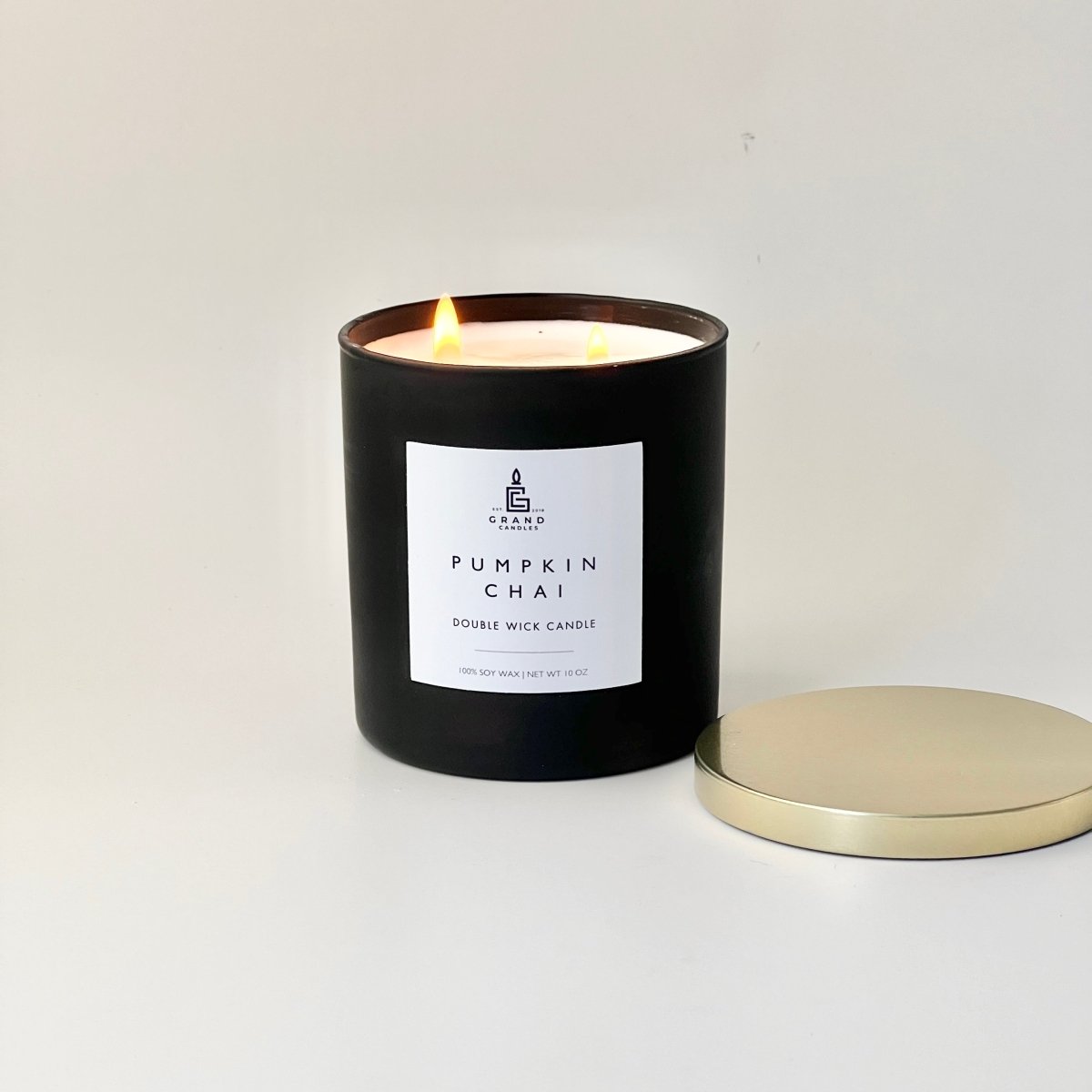 Pumpkin Chai Candle - PUMPCHAI - 10 - BLK Grand Candles