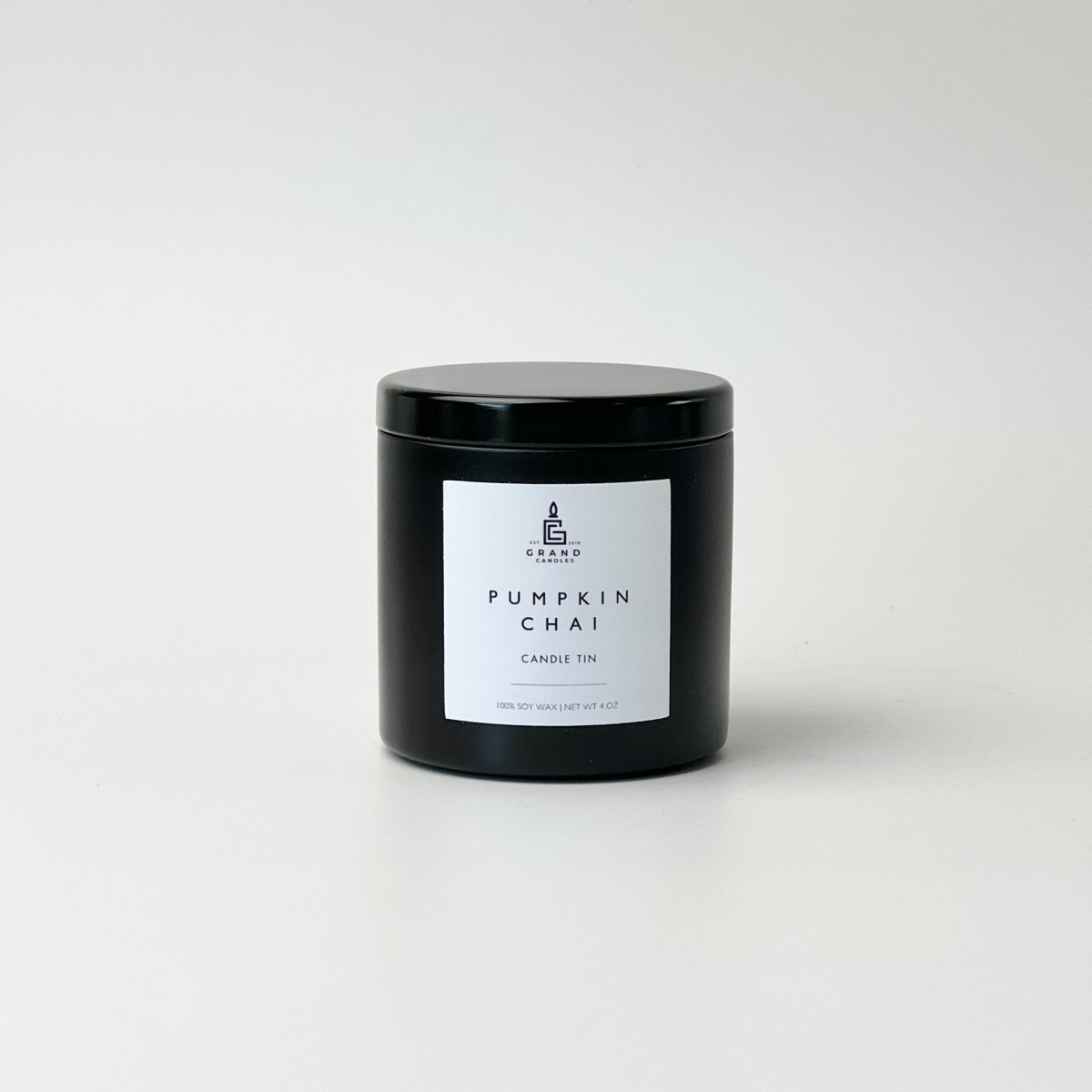 Pumpkin Chai Candle - PUMPCHAI - MINI - BLK Grand Candles