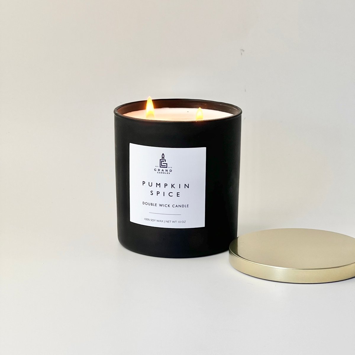 Pumpkin Spice Candle - SPICE - 10 - BLK Grand Candles