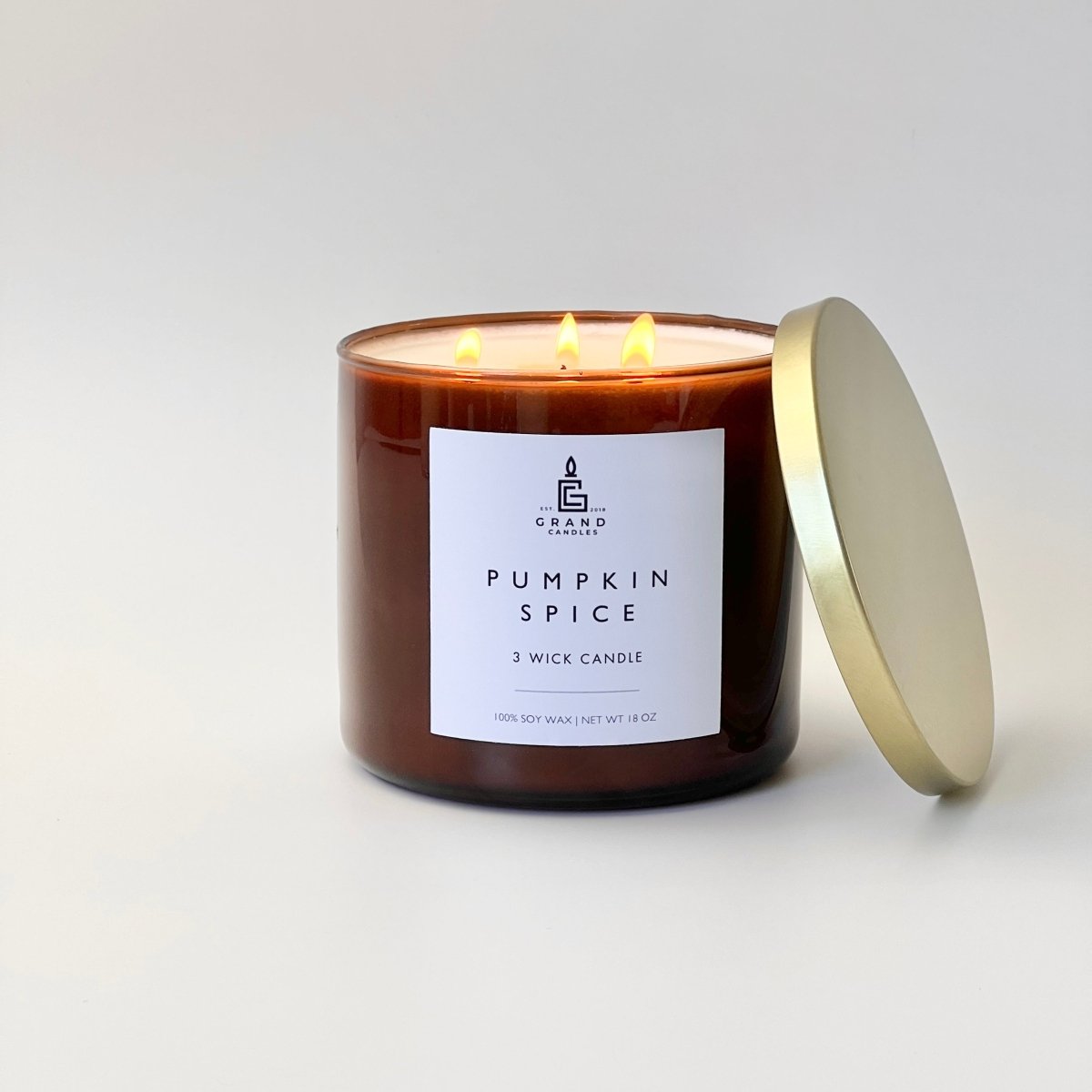 Pumpkin Spice Candle - SPICE - 18 - AMB Grand Candles